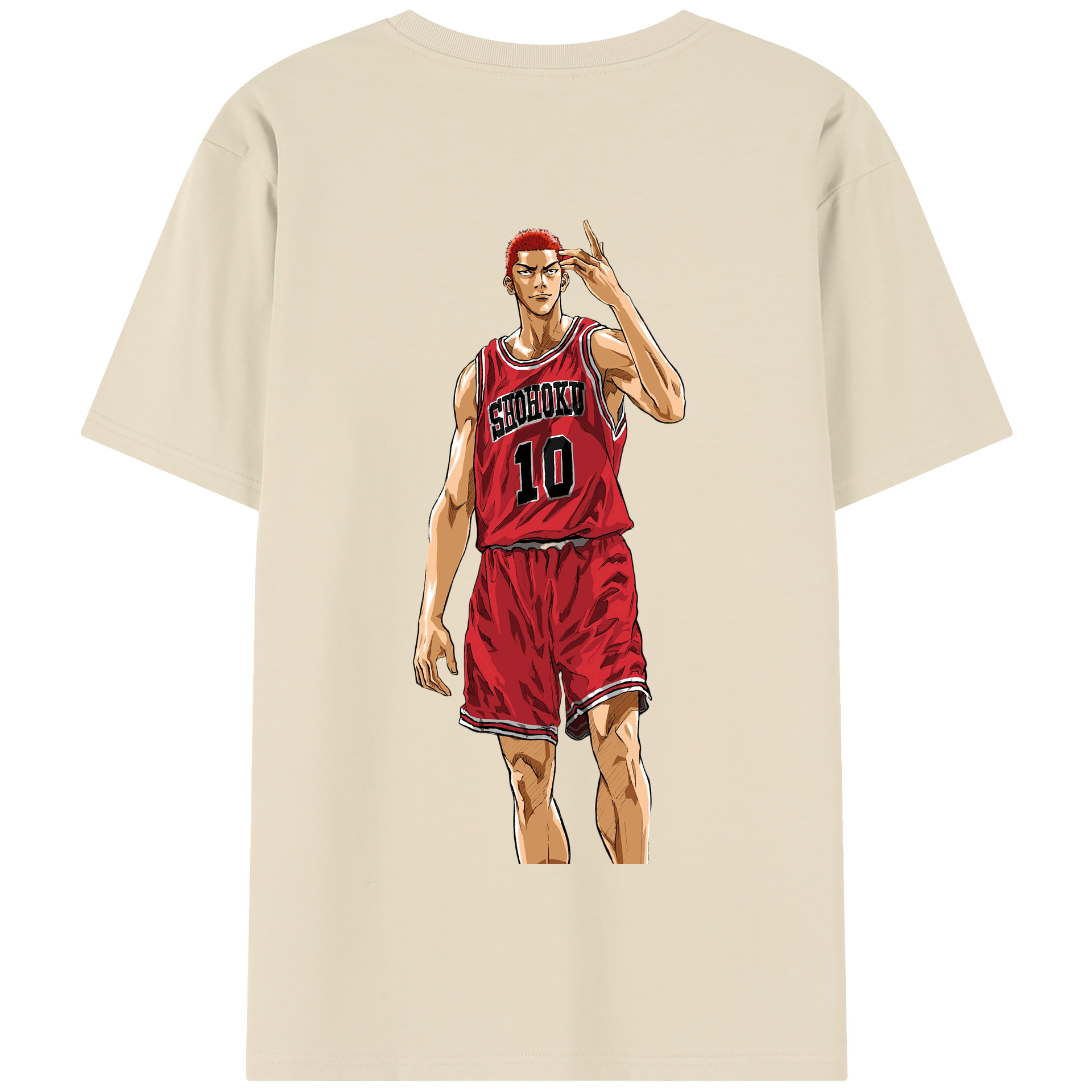 SLAM DUNK／スラムダンク 綿100％半袖Tシャツ（背面プリント）