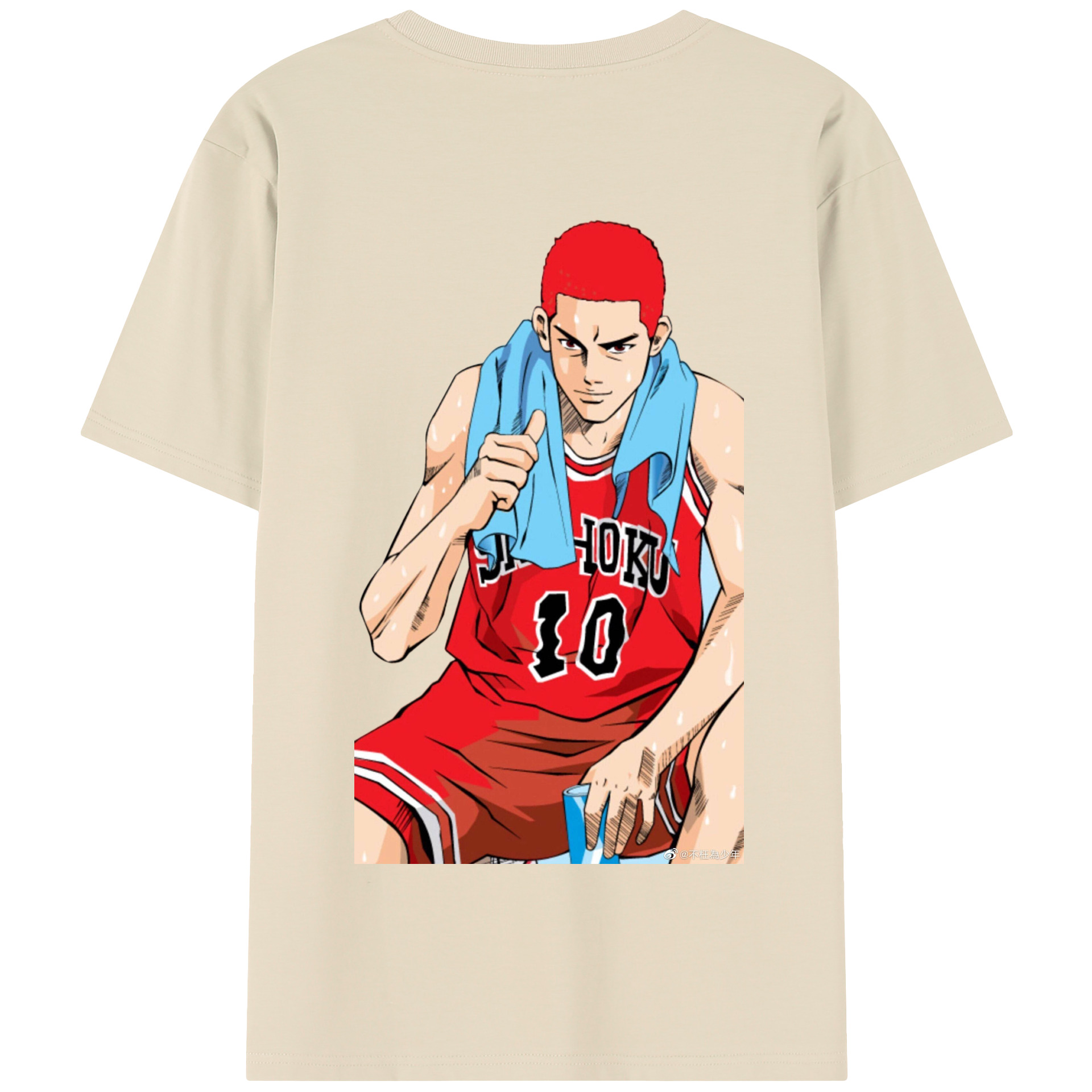 SLAM DUNK／スラムダンク 綿100％半袖Tシャツ（背面プリント）