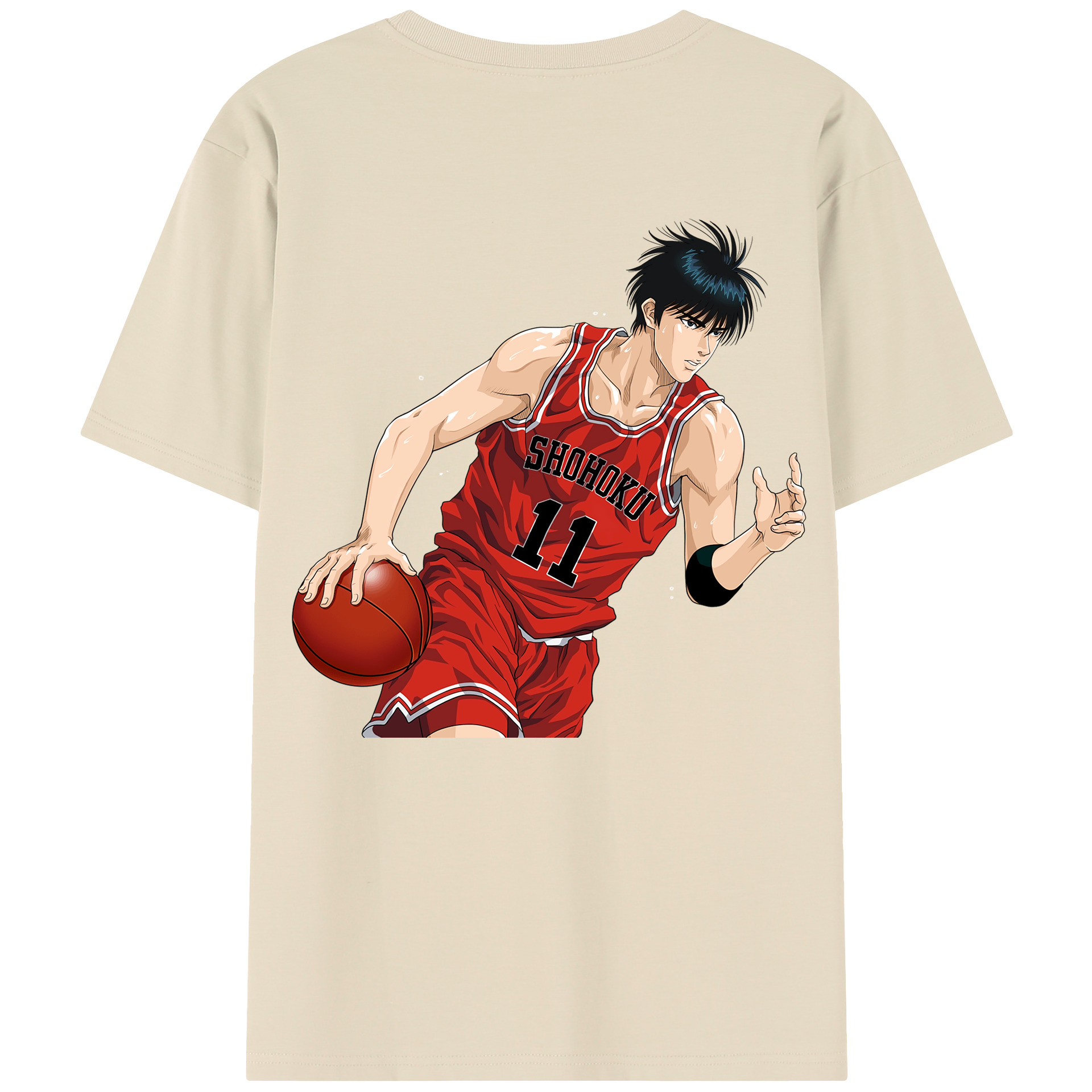 SLAM DUNK／スラムダンク 綿100％半袖Tシャツ（背面プリント）