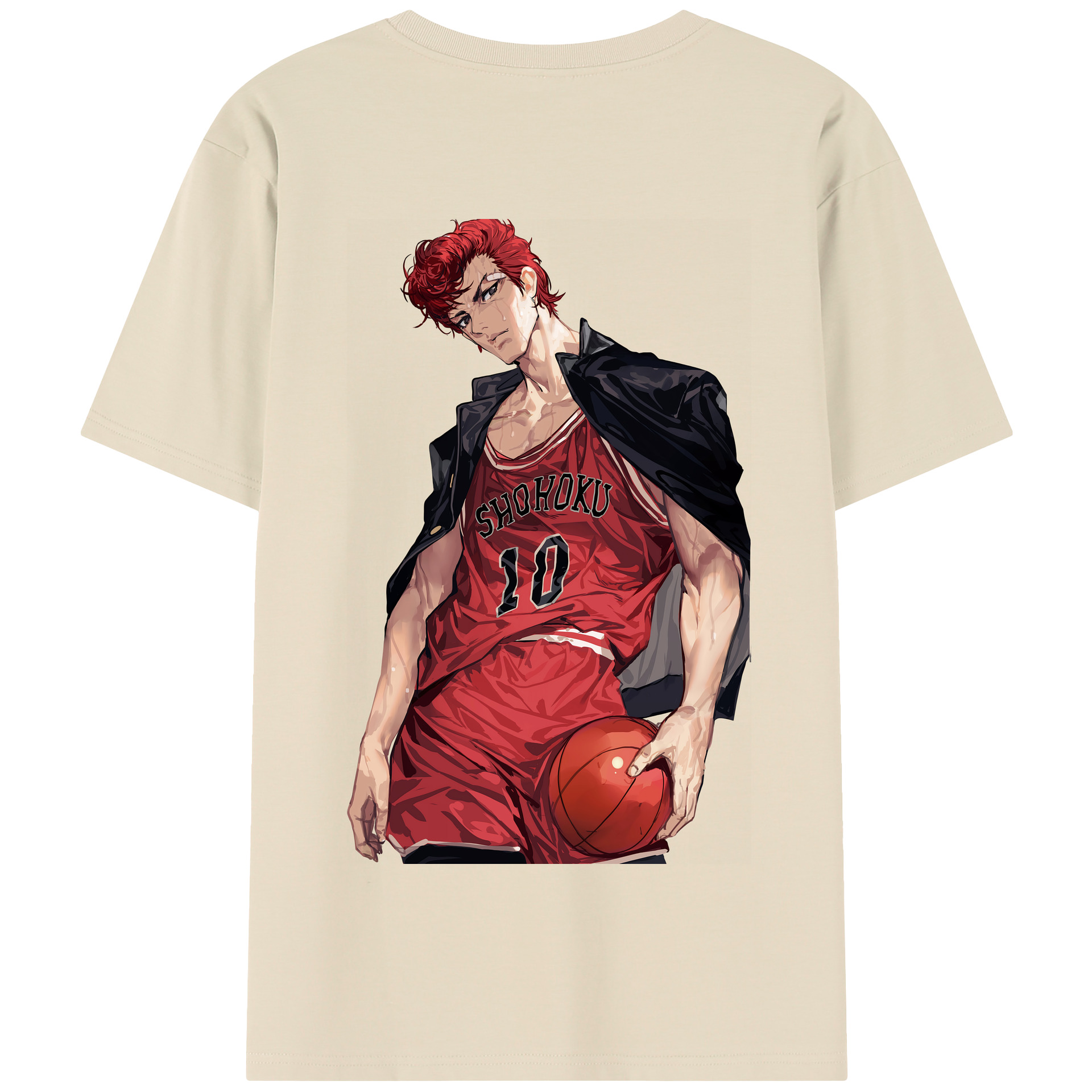 SLAM DUNK／スラムダンク 綿100％半袖Tシャツ（背面プリント）