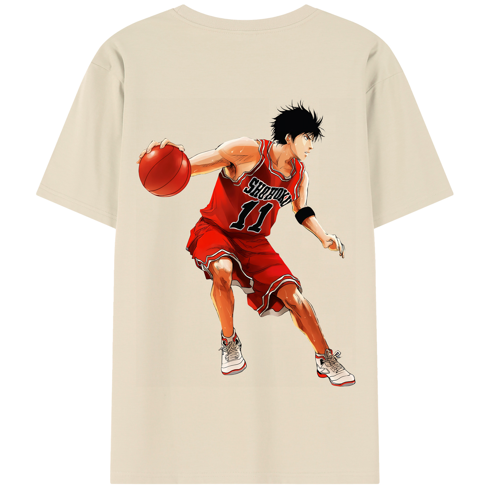 SLAM DUNK／スラムダンク 綿100％半袖Tシャツ（背面プリント）