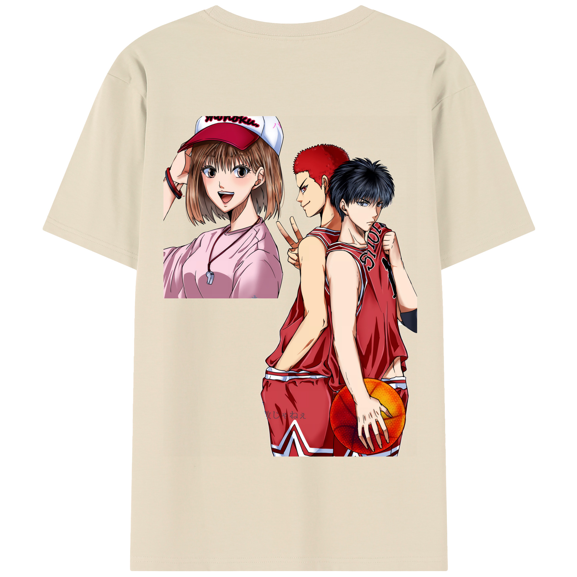 SLAM DUNK／スラムダンク 綿100％半袖Tシャツ（背面プリント）