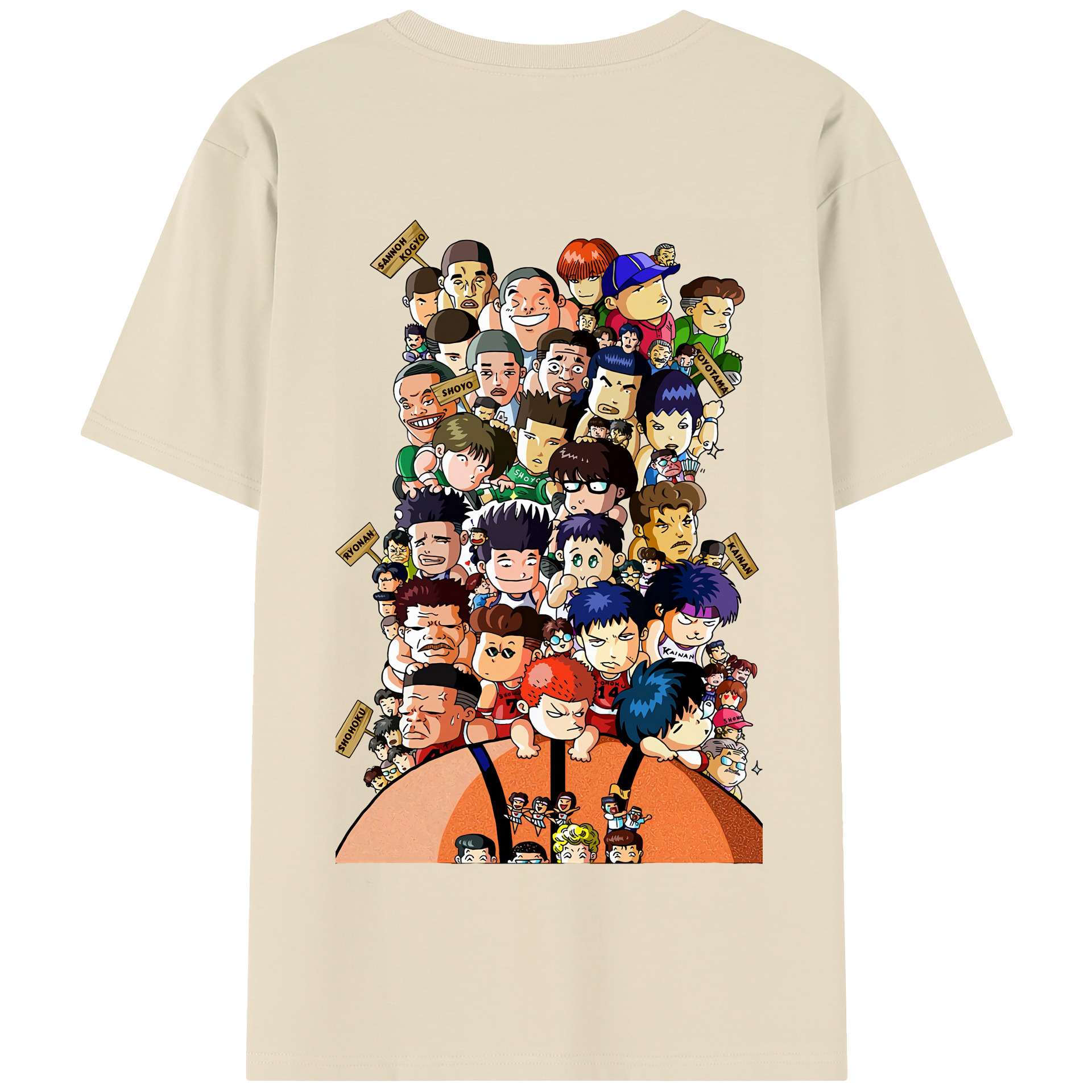 SLAM DUNK／スラムダンク 綿100％半袖Tシャツ（背面プリント）