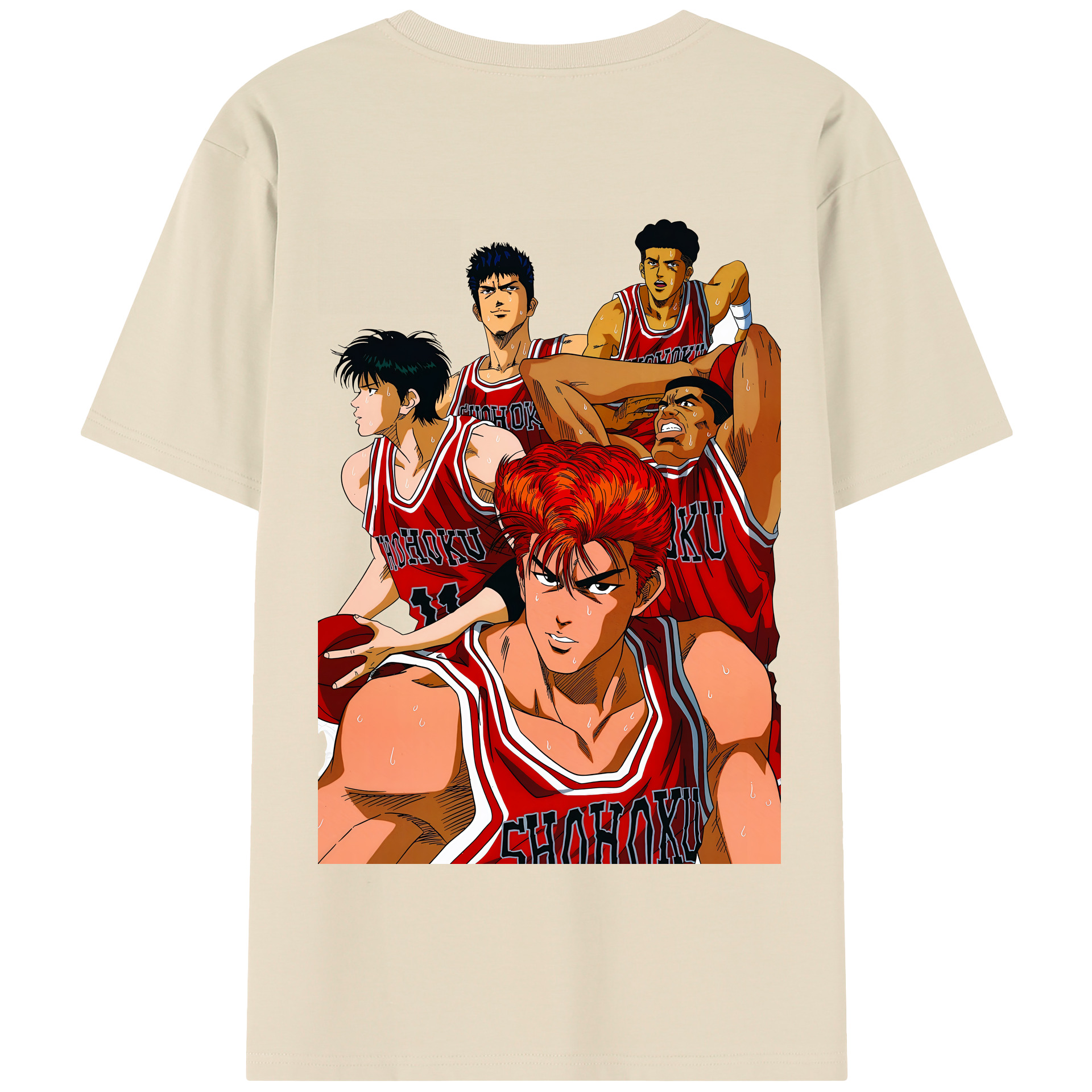 （画像用） SLAM DUNK／スラムダンク 綿100％半袖Tシャツ（背面プリント）