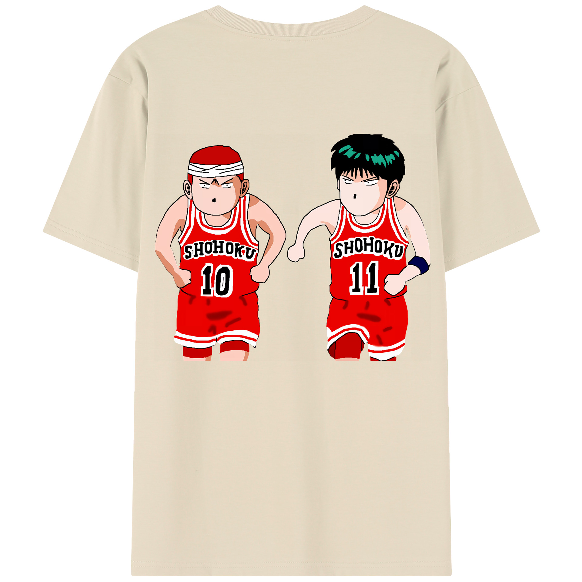 SLAM DUNK／スラムダンク 綿100％半袖Tシャツ（背面プリント）