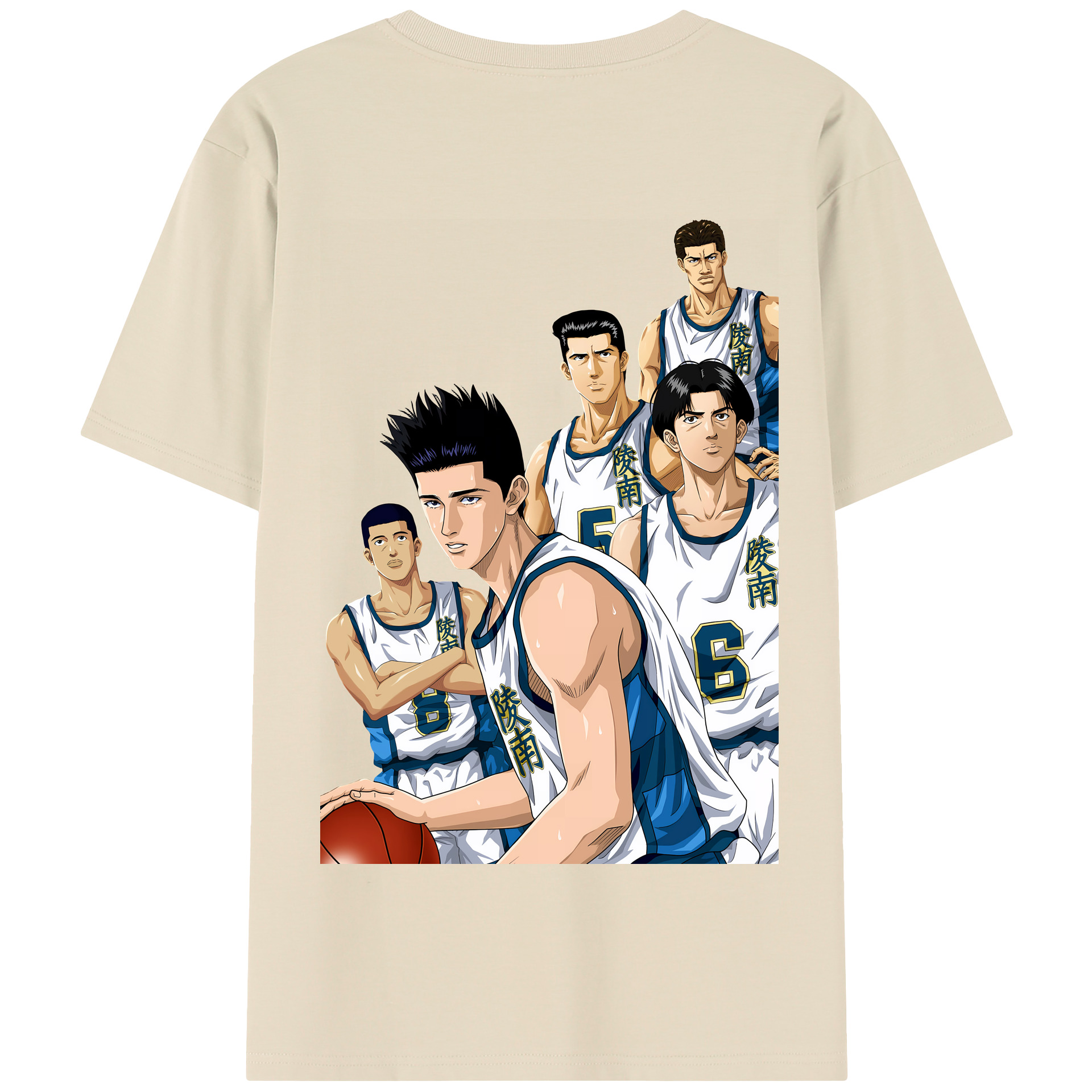 SLAM DUNK／スラムダンク 綿100％半袖Tシャツ（背面プリント）