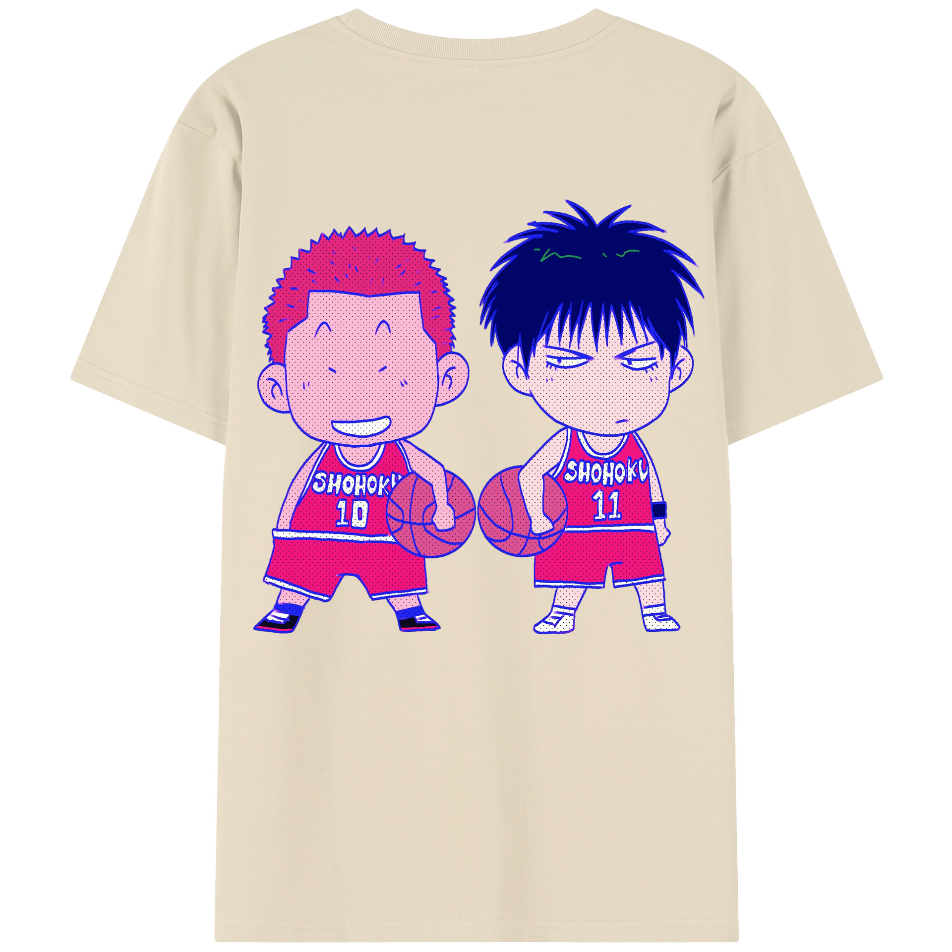 （画像用） SLAM DUNK／スラムダンク 綿100％半袖Tシャツ（背面プリント）