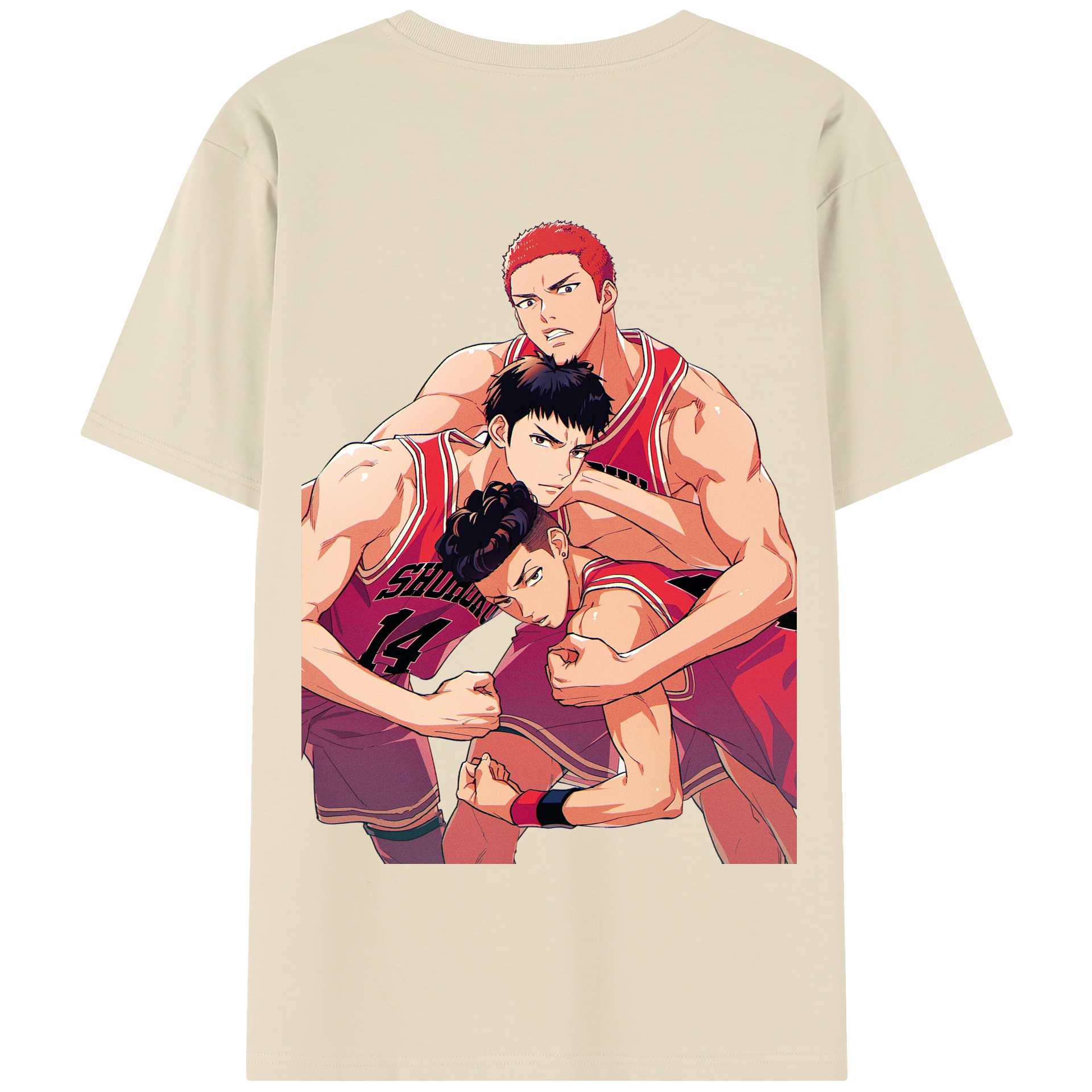SLAM DUNK／スラムダンク 綿100％半袖Tシャツ（背面プリント）