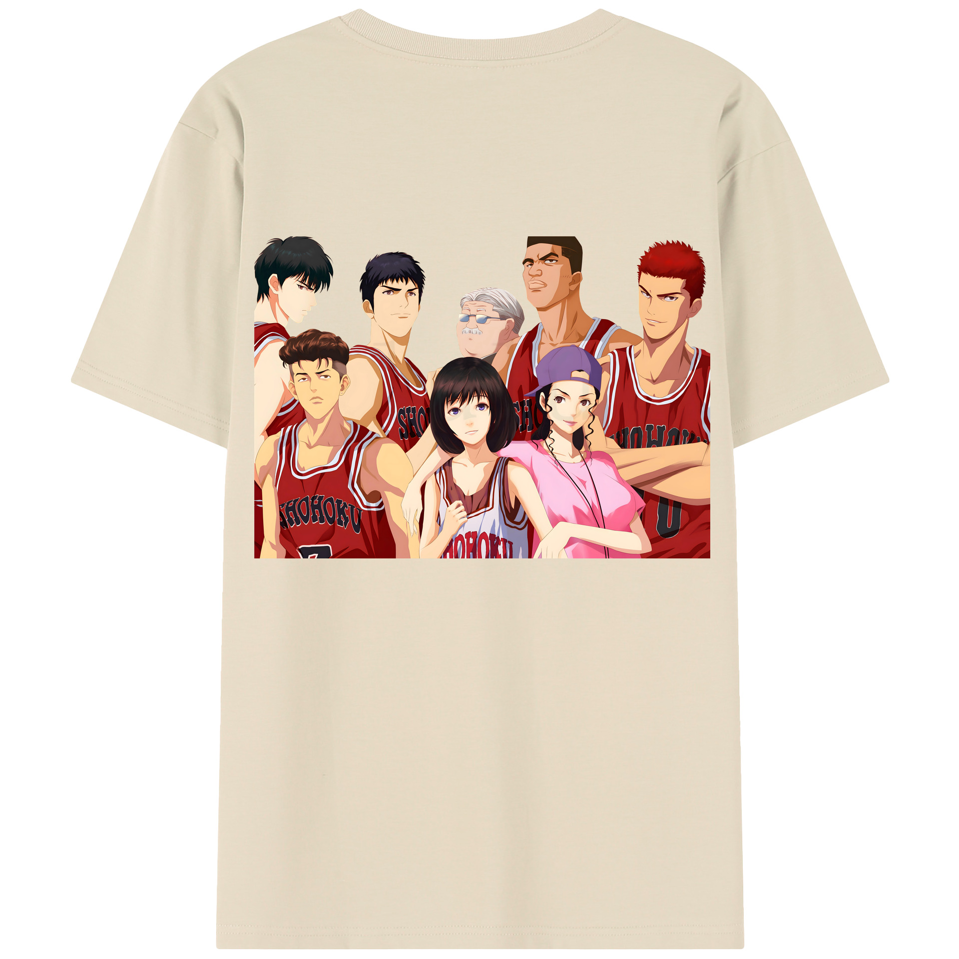 SLAM DUNK／スラムダンク 綿100％半袖Tシャツ（背面プリント）