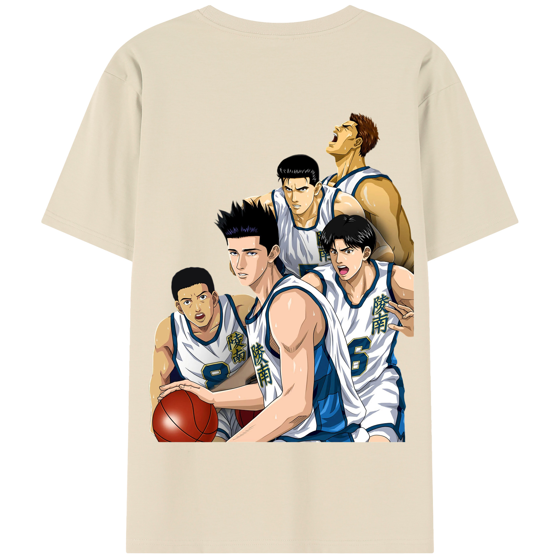 SLAM DUNK／スラムダンク 綿100％半袖Tシャツ（背面プリント）
