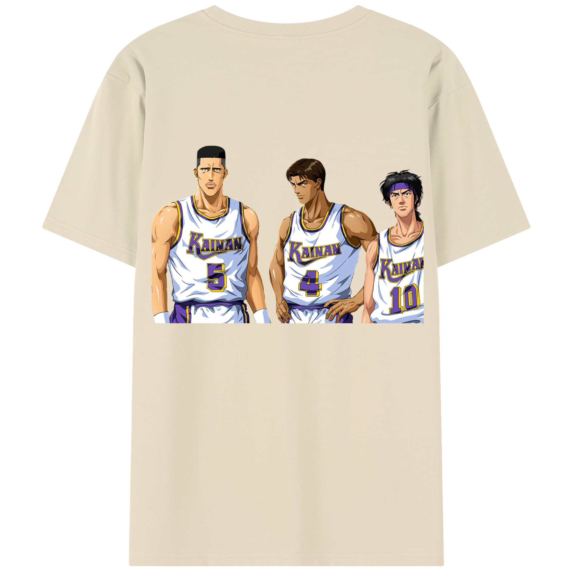 SLAM DUNK／スラムダンク 綿100％半袖Tシャツ（背面プリント）