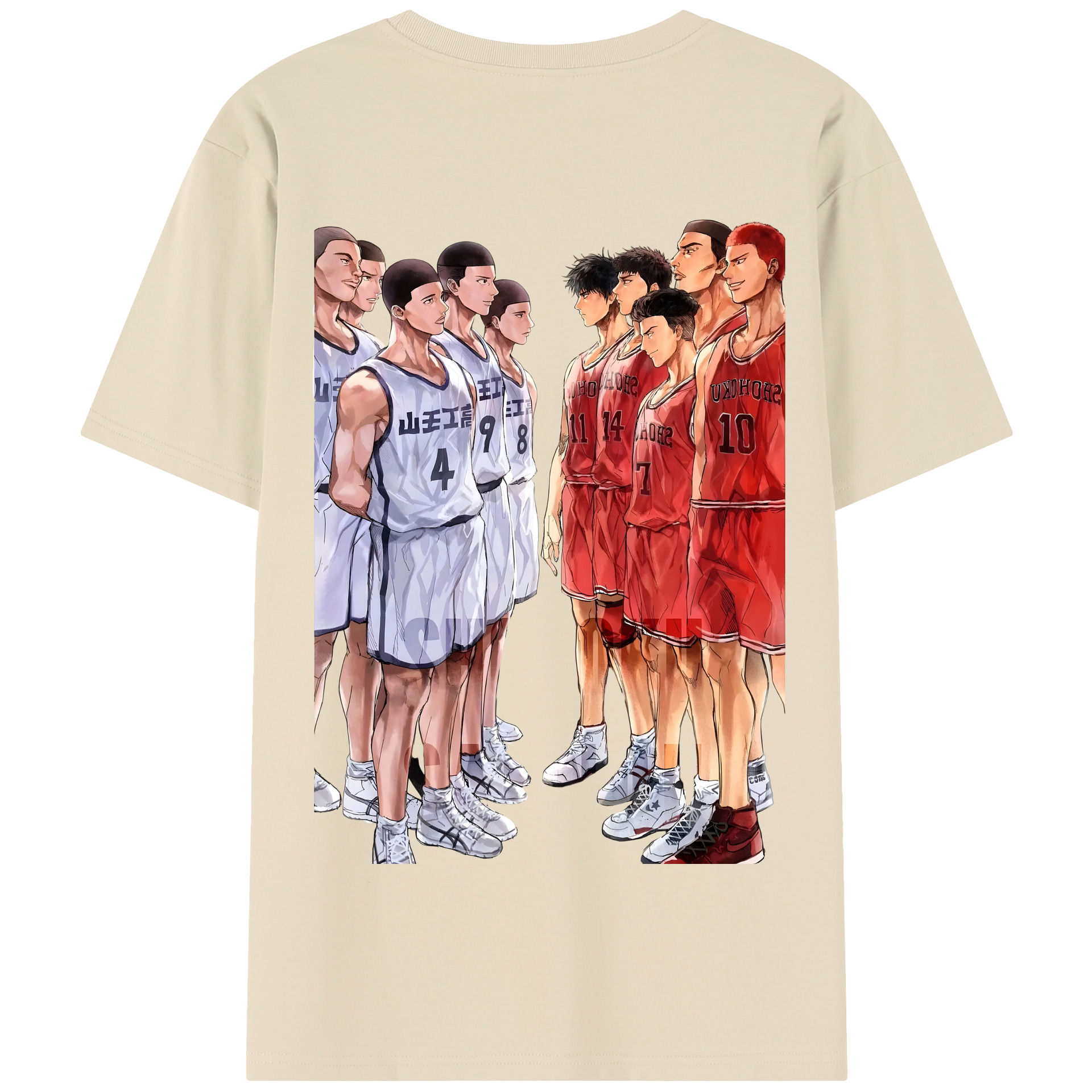SLAM DUNK／スラムダンク 綿100％半袖Tシャツ（背面プリント）