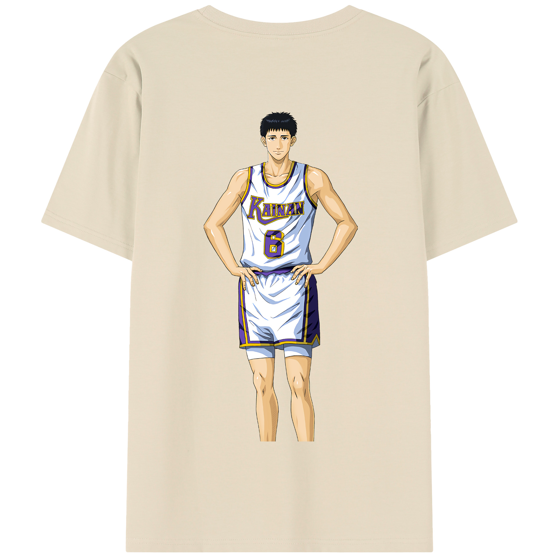 SLAM DUNK／スラムダンク 綿100％半袖Tシャツ（背面プリント）
