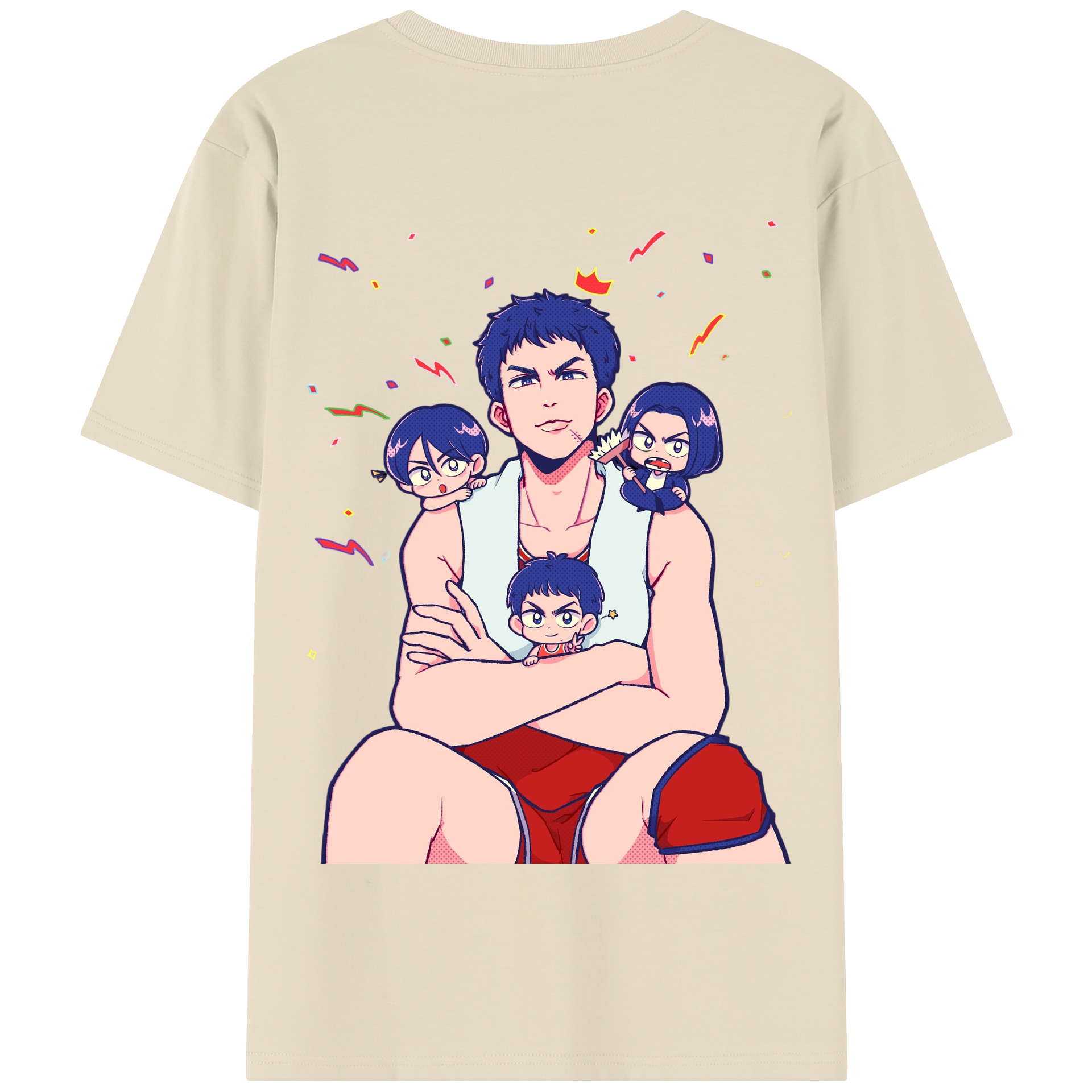 SLAM DUNK／スラムダンク 綿100％半袖Tシャツ（背面プリント）