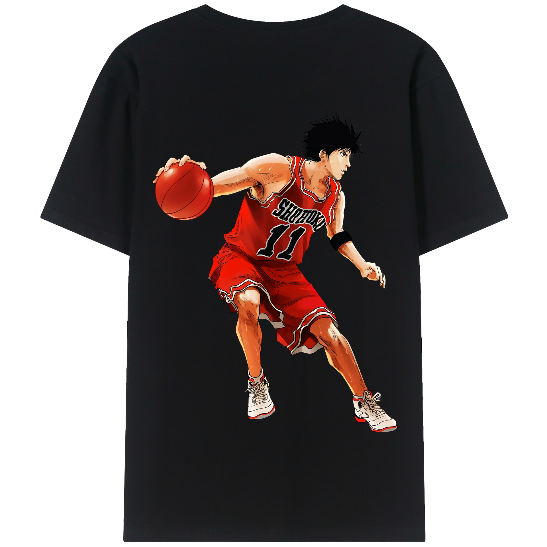 SLAM DUNK／スラムダンク 綿100％半袖Tシャツ（背面プリント）