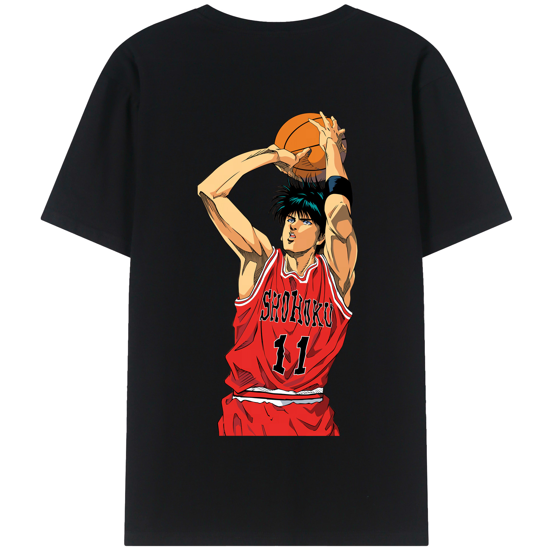 SLAM DUNK／スラムダンク 綿100％半袖Tシャツ（背面プリント）