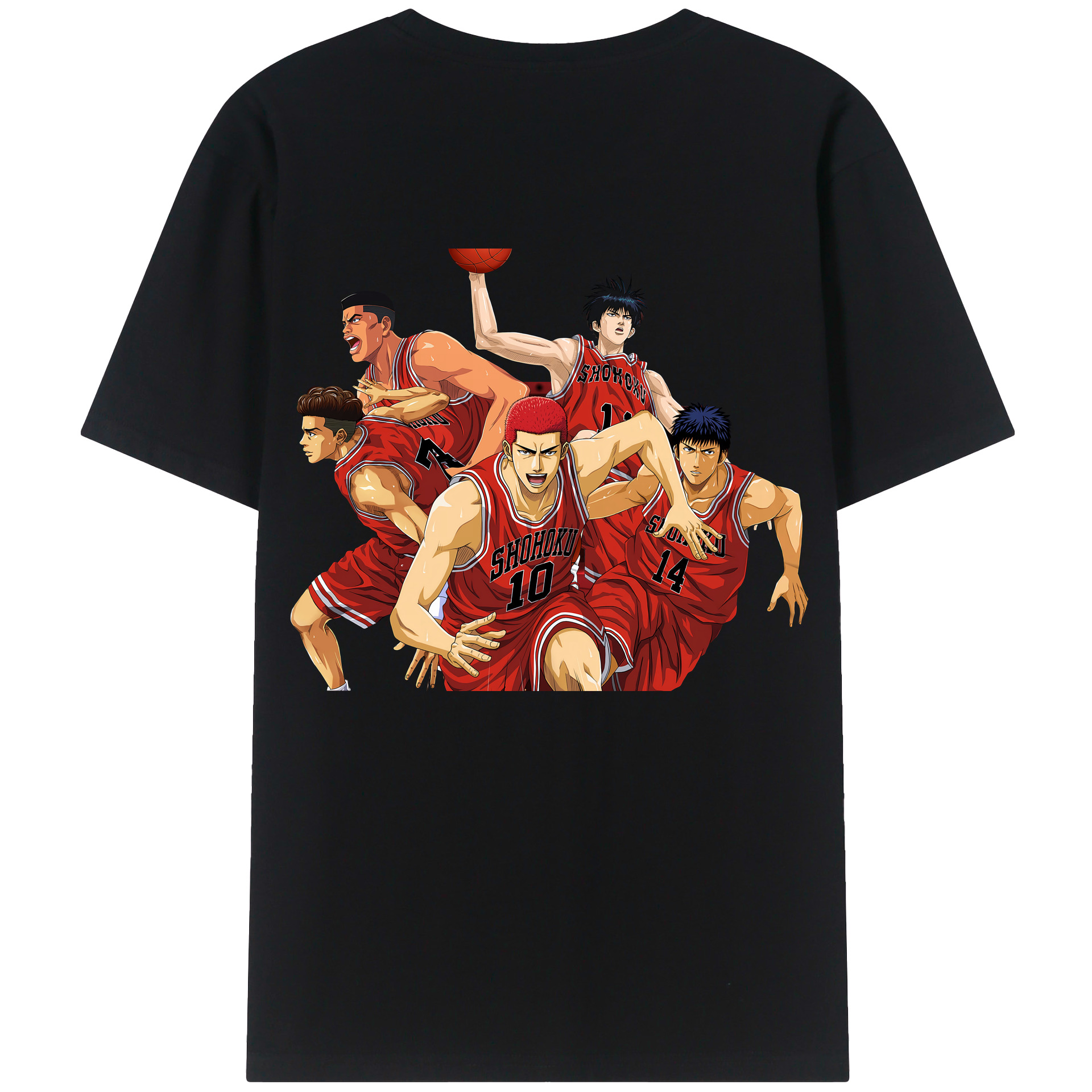 SLAM DUNK／スラムダンク 綿100％半袖Tシャツ（背面プリント）