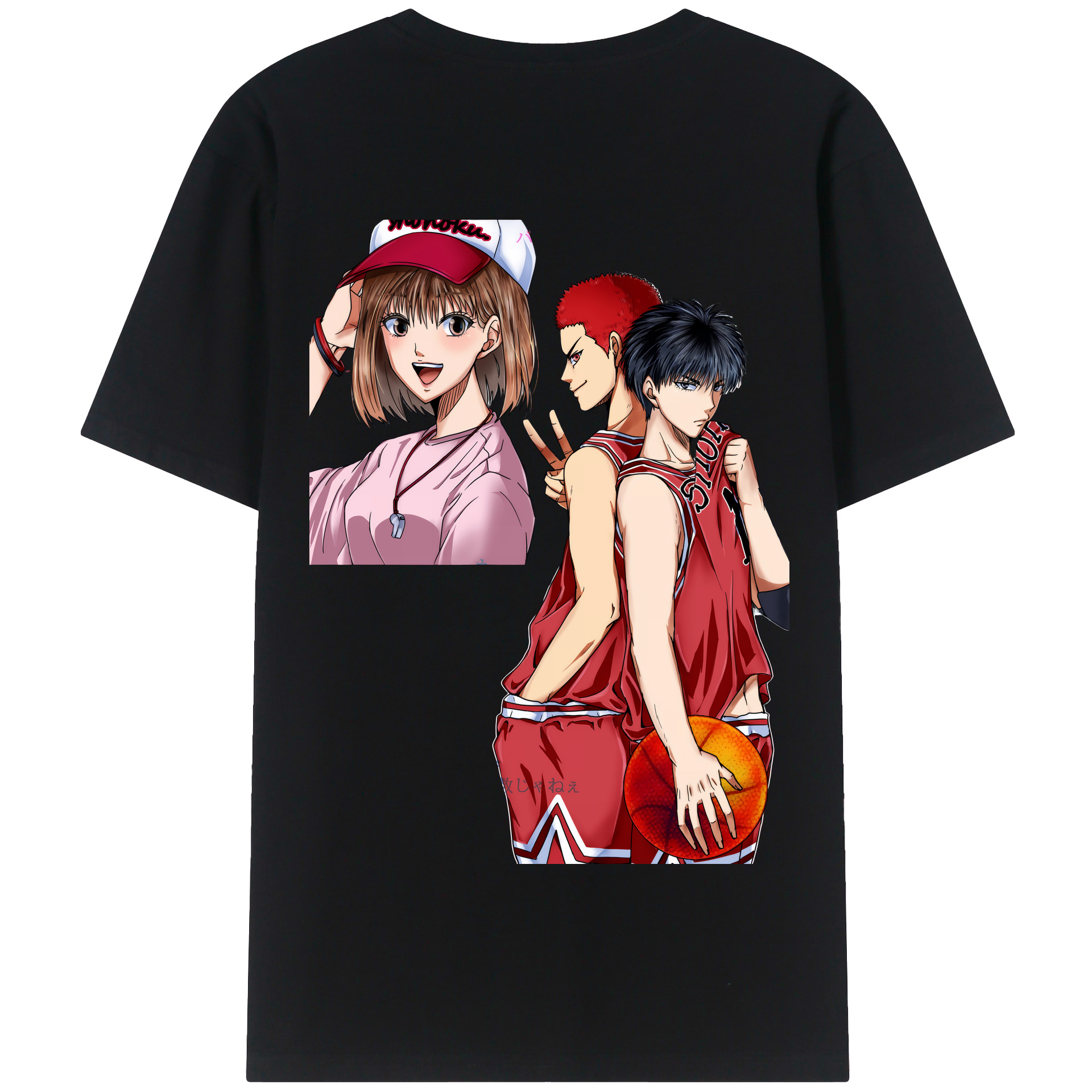 SLAM DUNK／スラムダンク 綿100％半袖Tシャツ（背面プリント）
