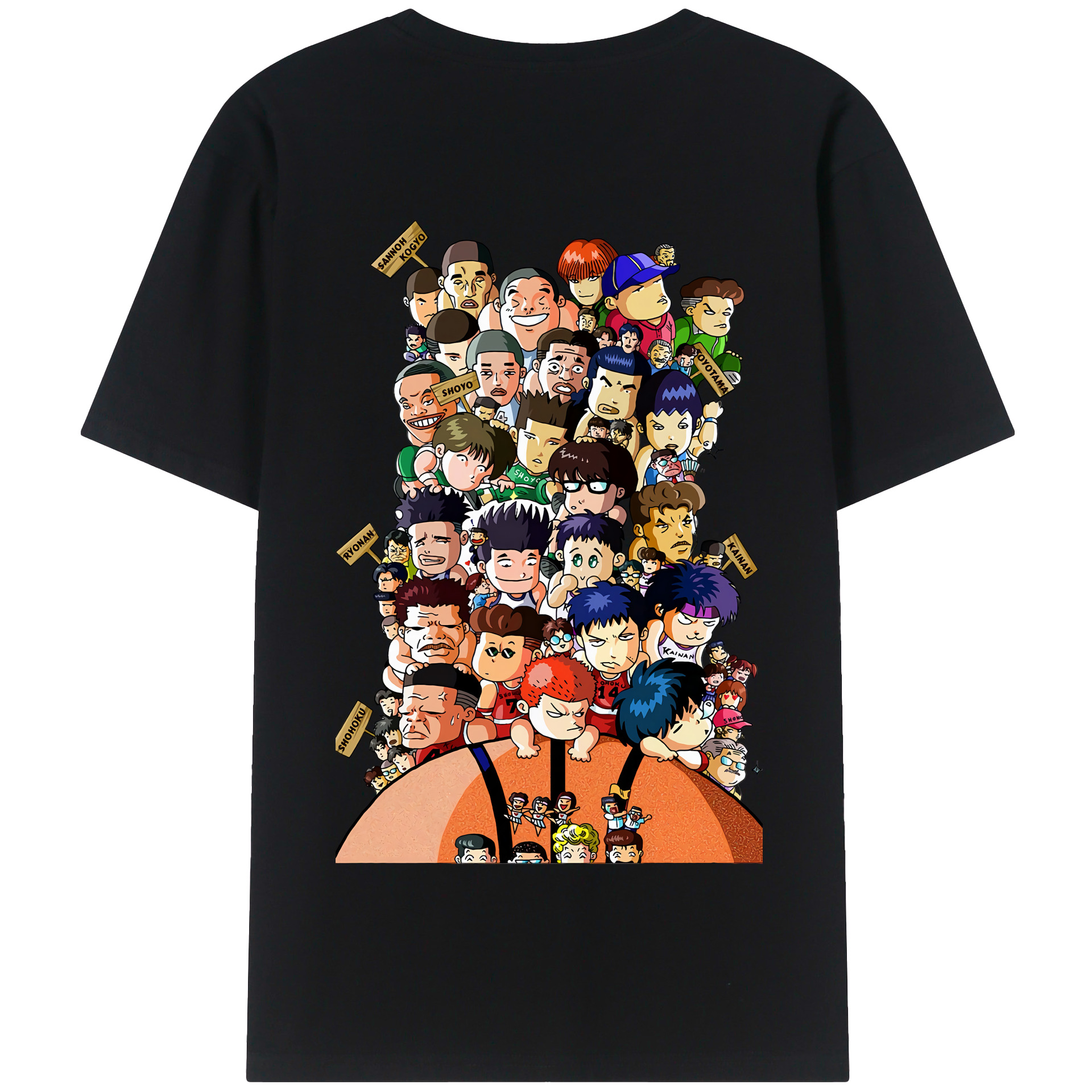SLAM DUNK／スラムダンク 綿100％半袖Tシャツ（背面プリント）
