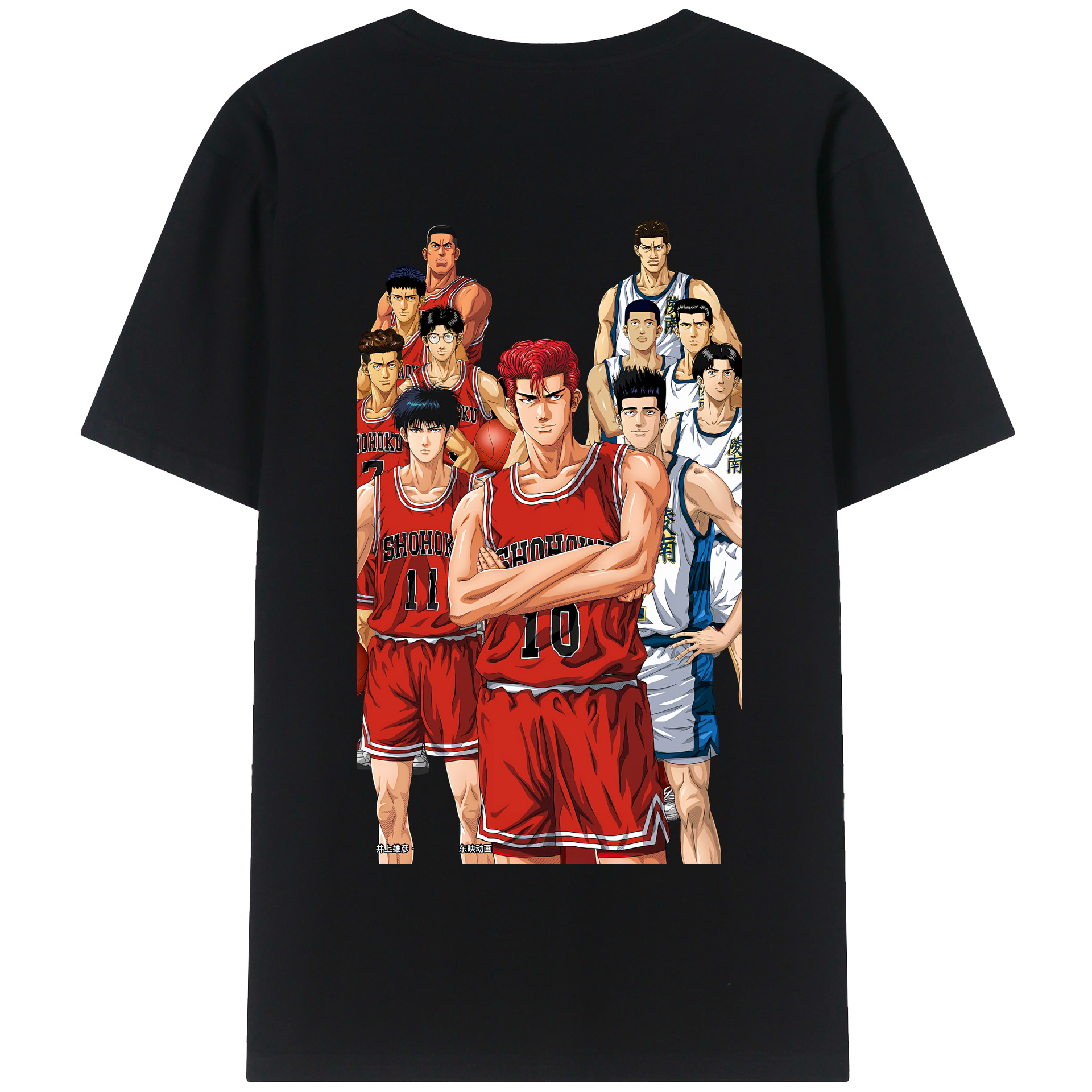 SLAM DUNK／スラムダンク 綿100％半袖Tシャツ（背面プリント）