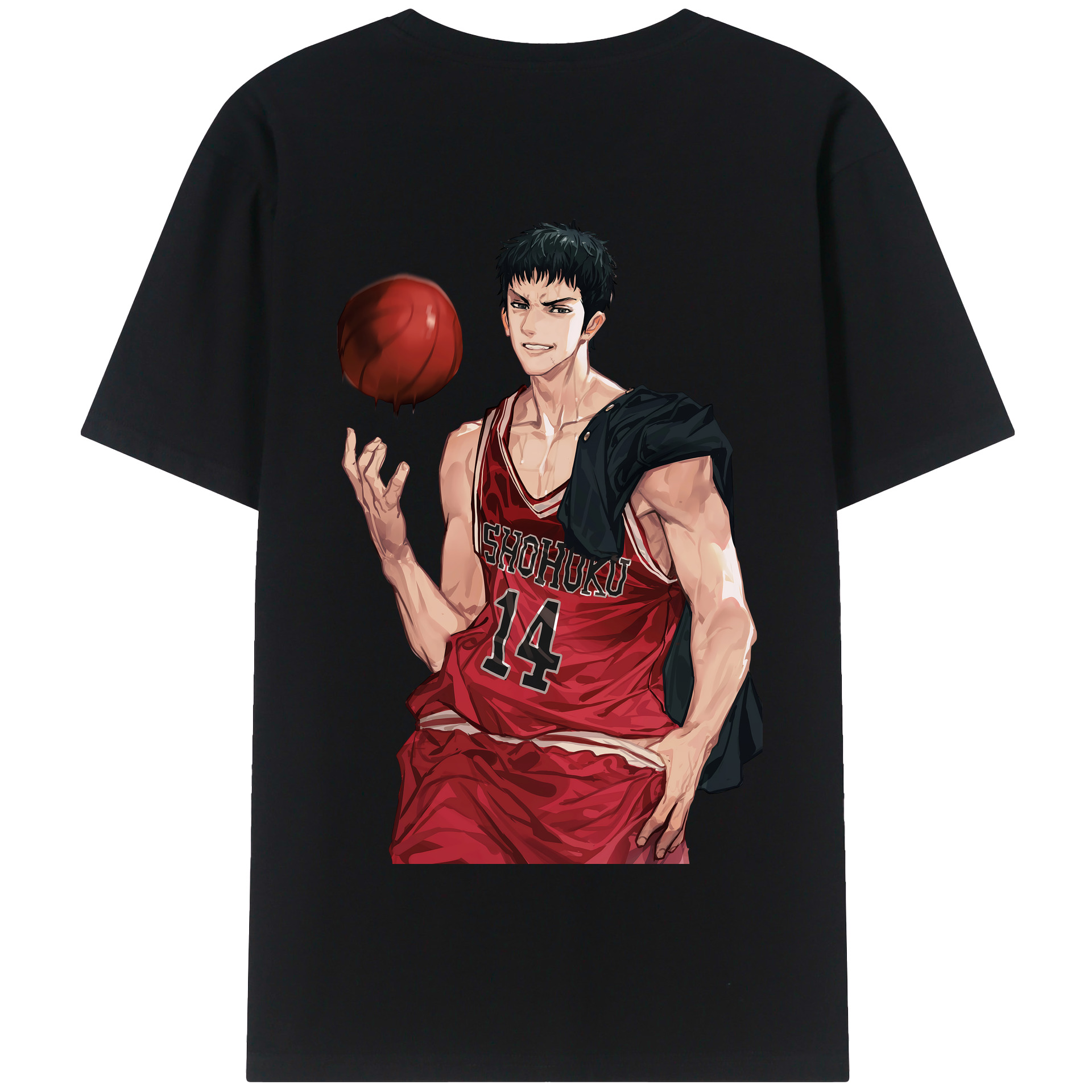 （画像用） SLAM DUNK／スラムダンク 綿100％半袖Tシャツ（背面プリント）