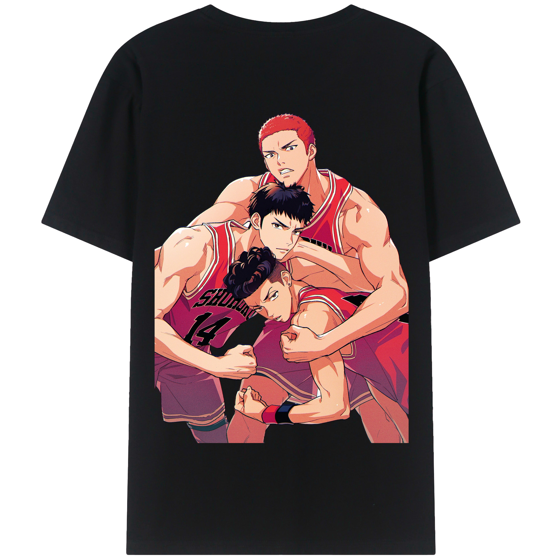 SLAM DUNK／スラムダンク 綿100％半袖Tシャツ（背面プリント）