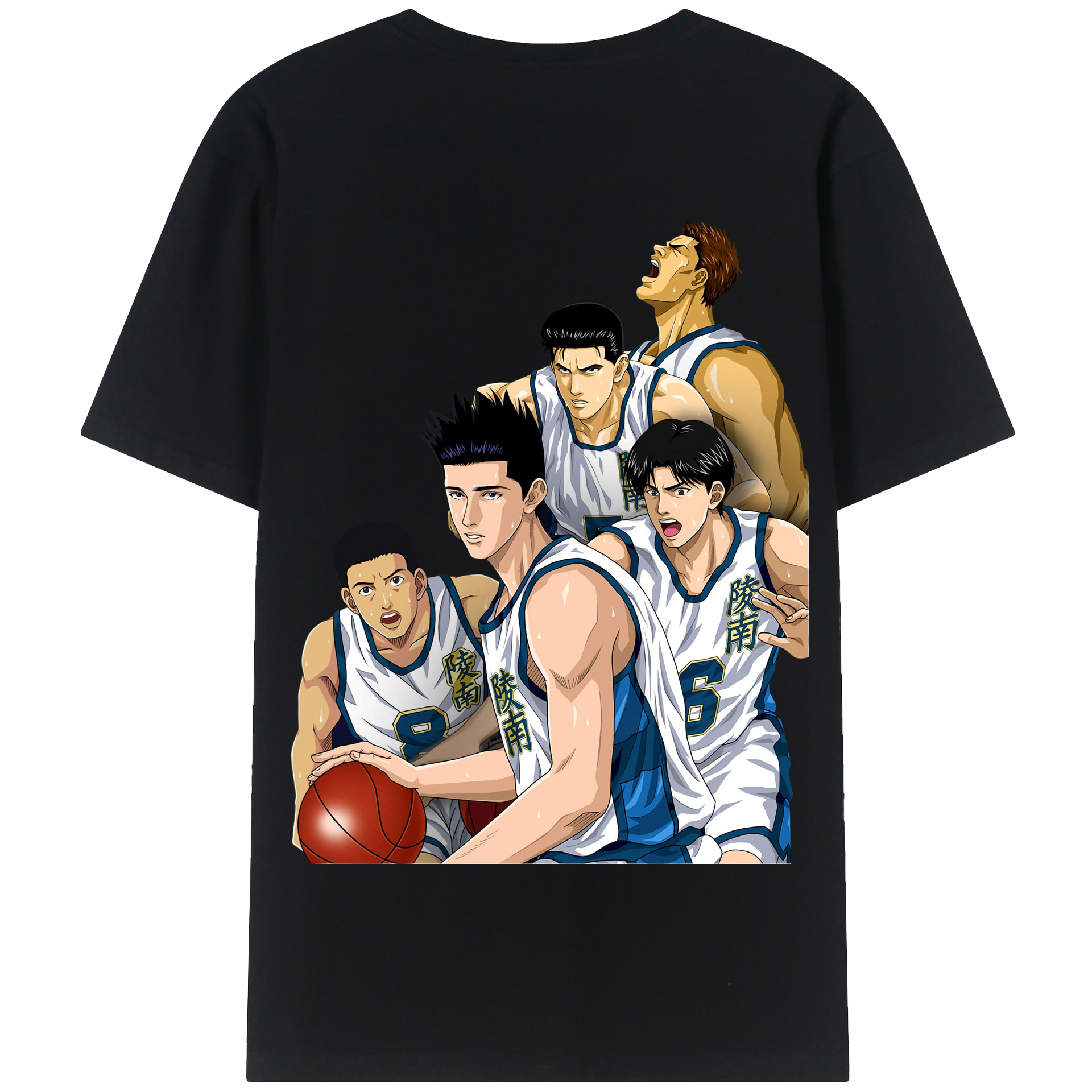 SLAM DUNK／スラムダンク 綿100％半袖Tシャツ（背面プリント）