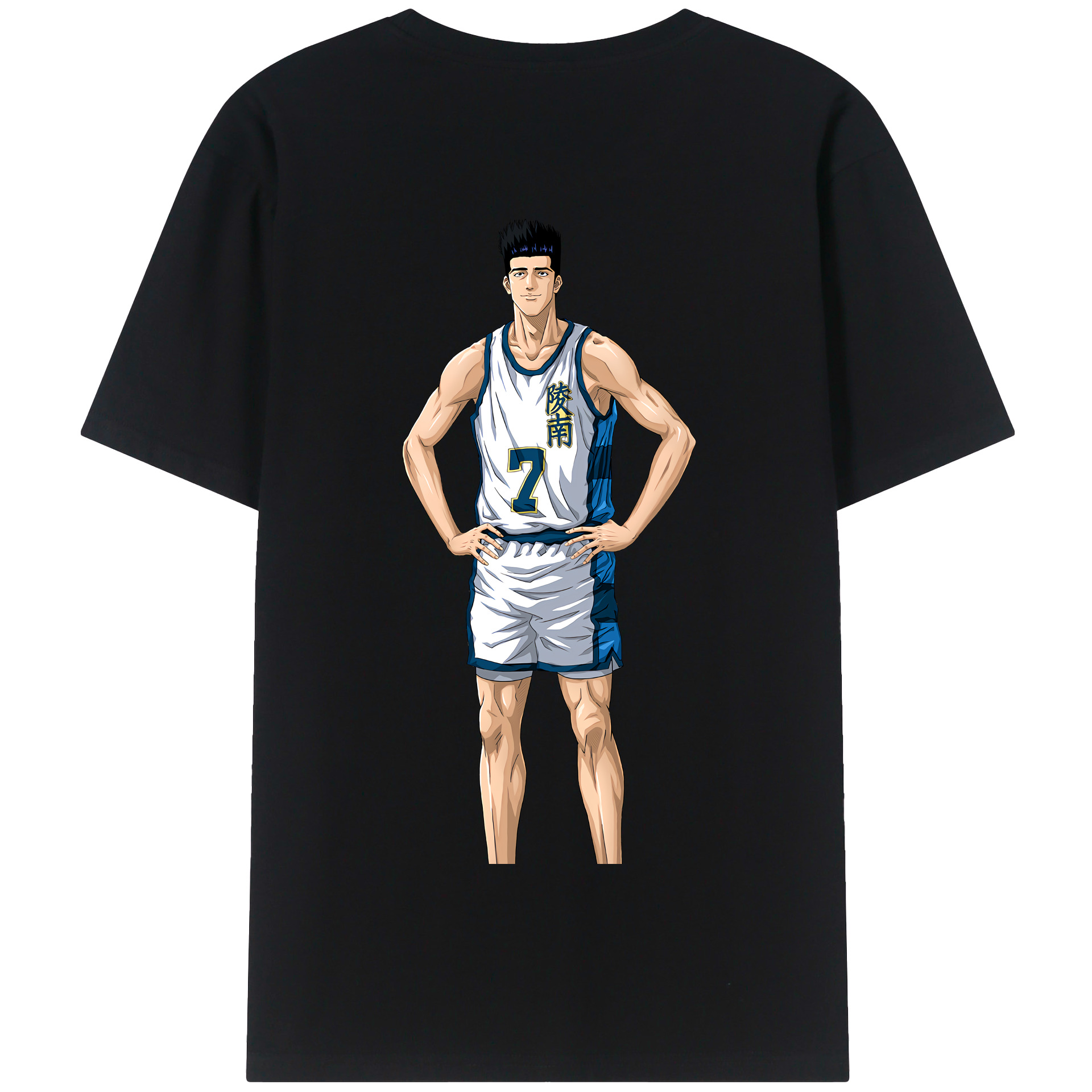 SLAM DUNK／スラムダンク 綿100％半袖Tシャツ（背面プリント）