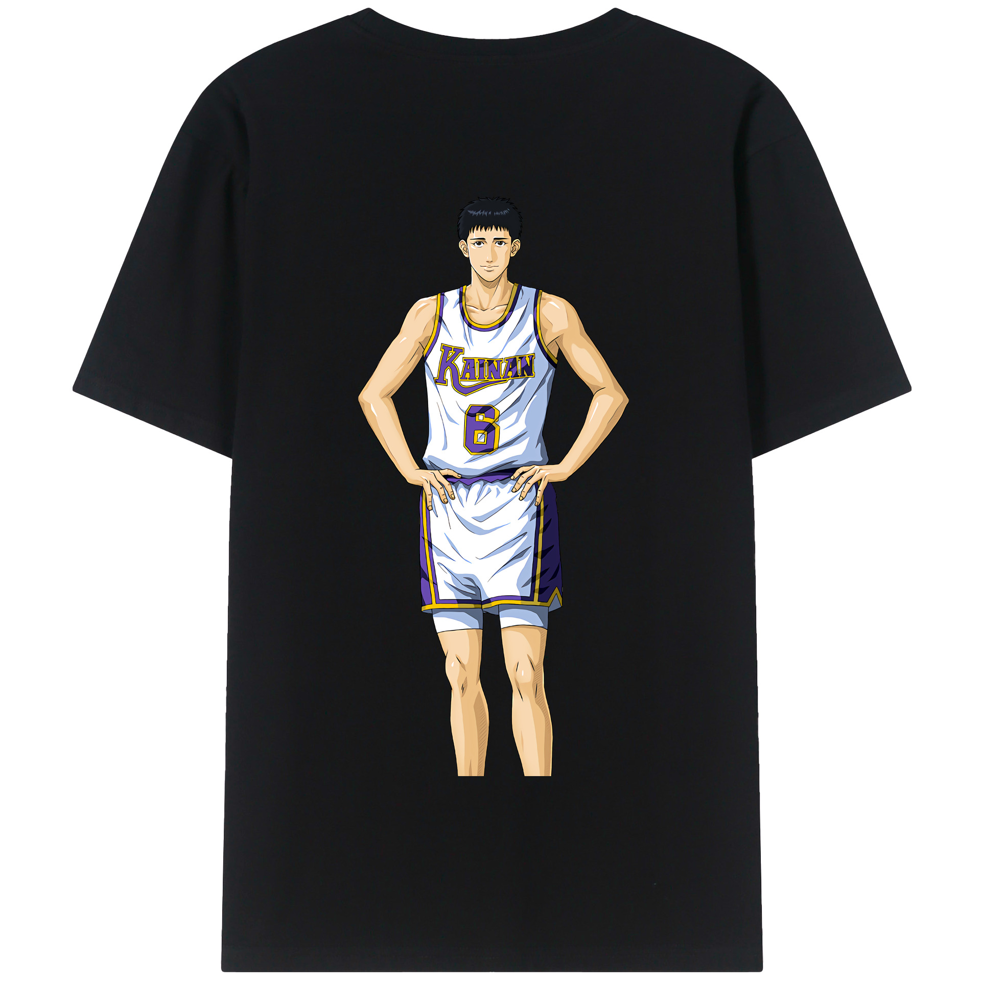 SLAM DUNK／スラムダンク 綿100％半袖Tシャツ（背面プリント）