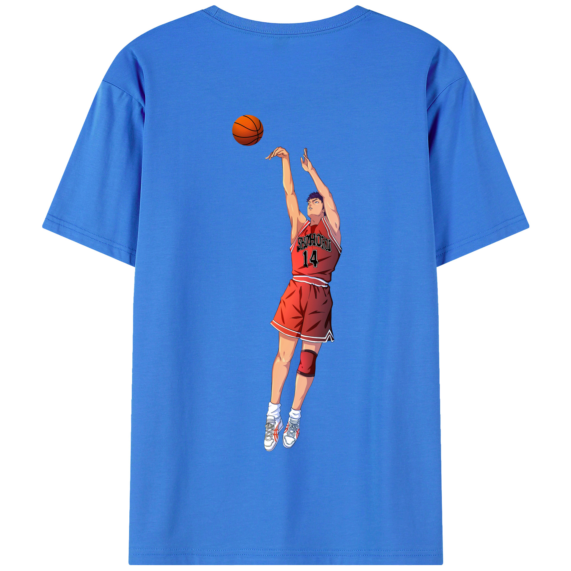 SLAM DUNK／スラムダンク 綿100％半袖Tシャツ（背面プリント）