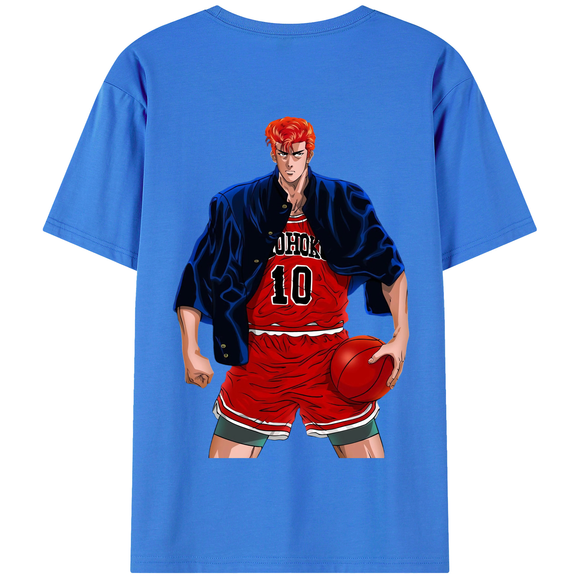 SLAM DUNK／スラムダンク 綿100％半袖Tシャツ（背面プリント）
