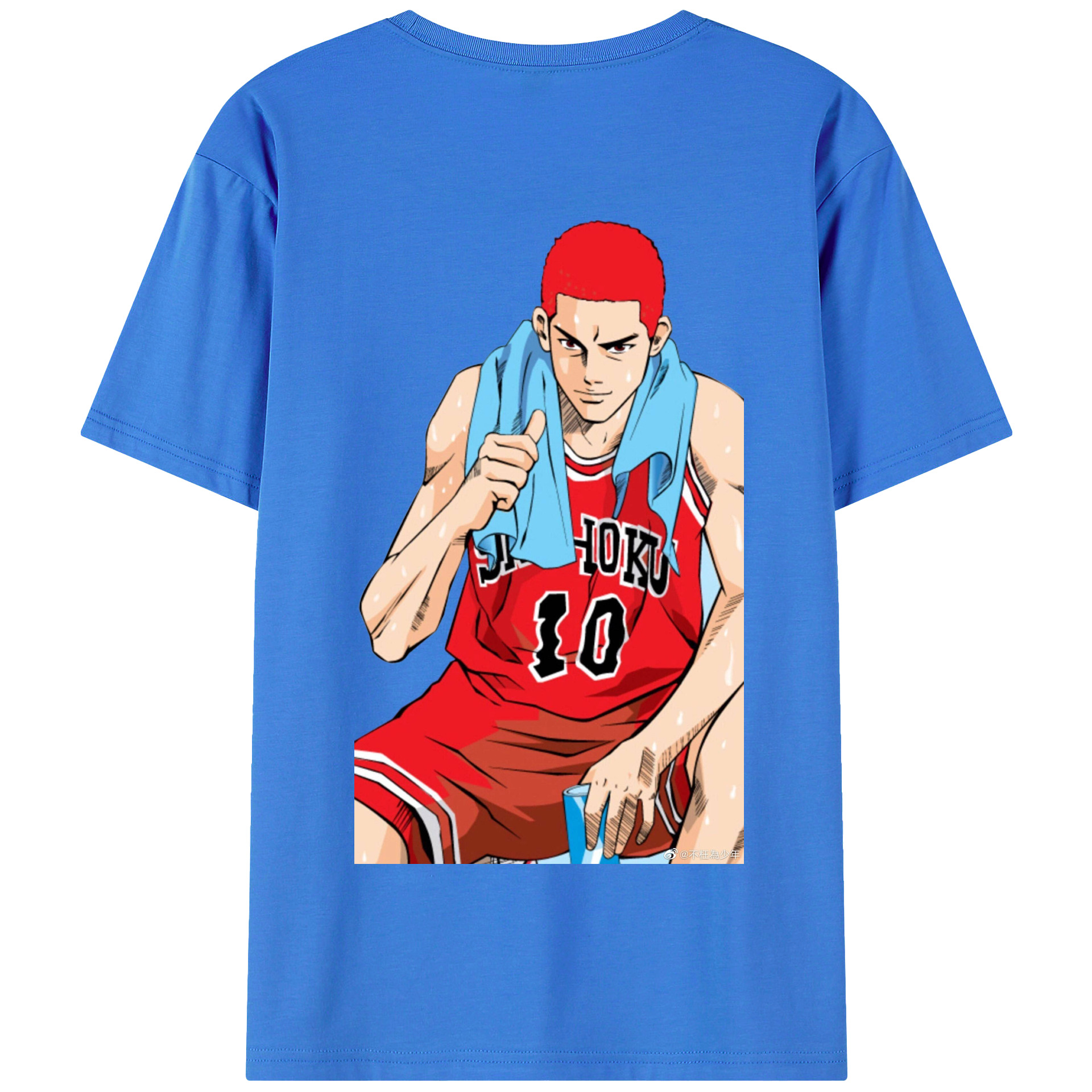 SLAM DUNK／スラムダンク 綿100％半袖Tシャツ（背面プリント）