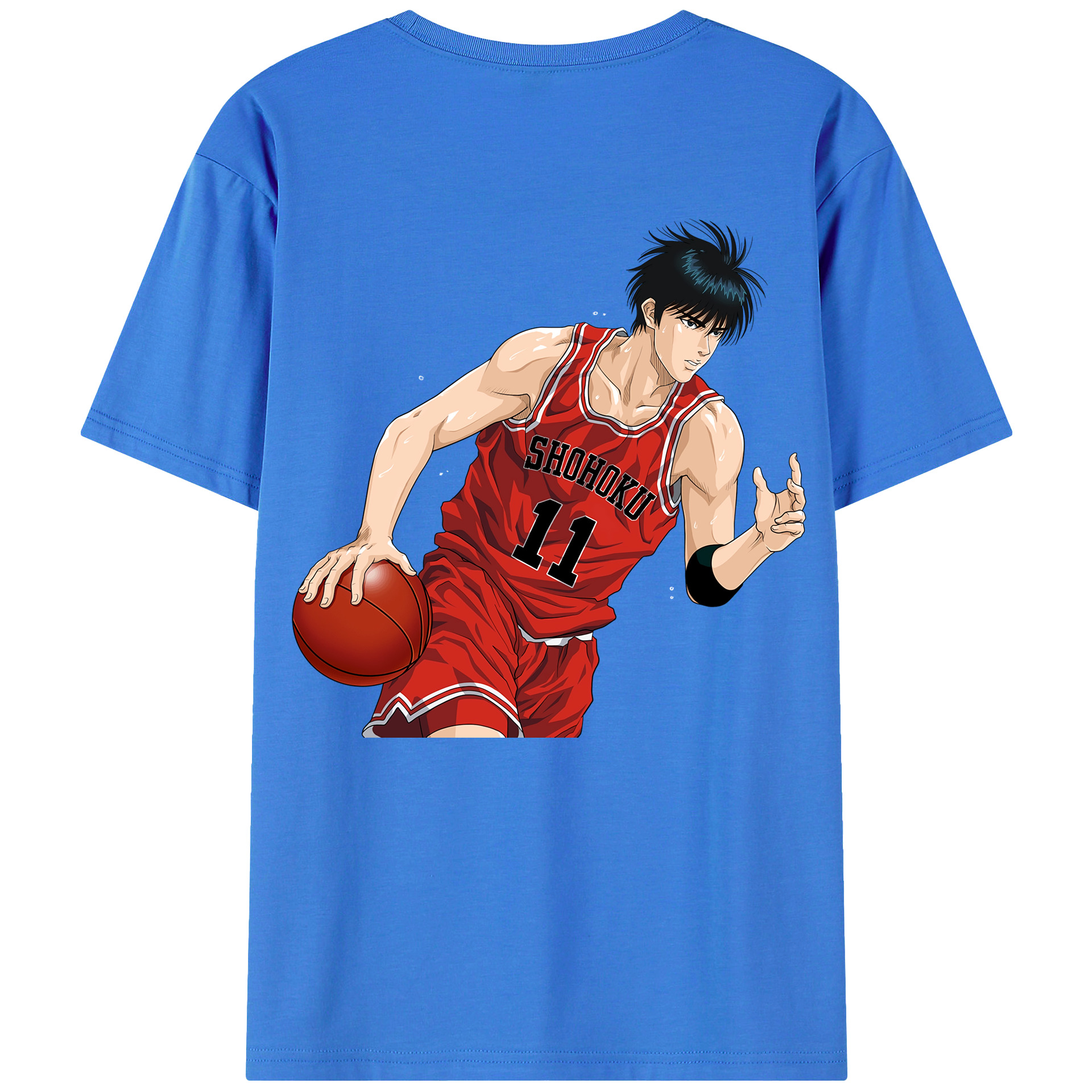 SLAM DUNK／スラムダンク 綿100％半袖Tシャツ（背面プリント）
