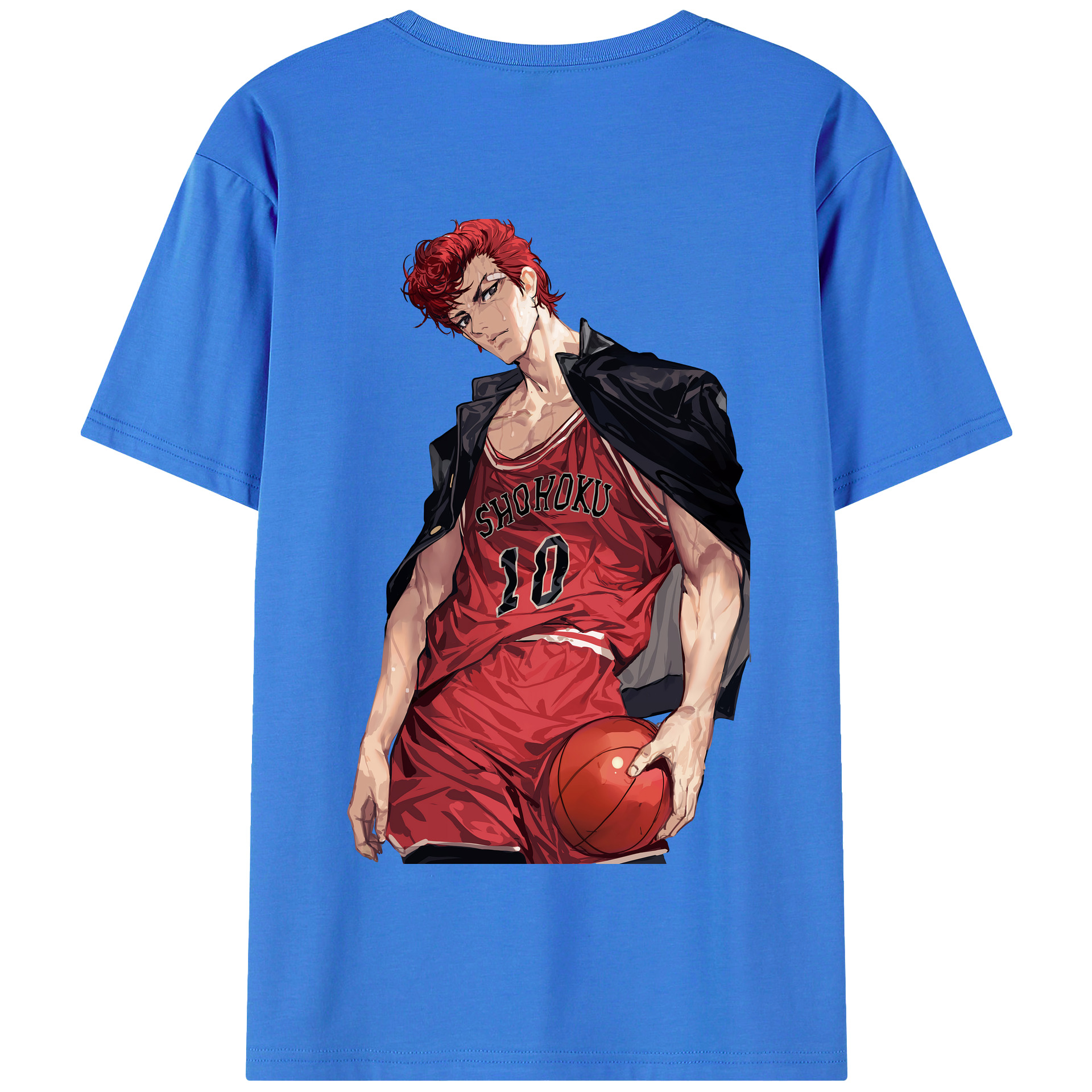 SLAM DUNK／スラムダンク 綿100％半袖Tシャツ（背面プリント）