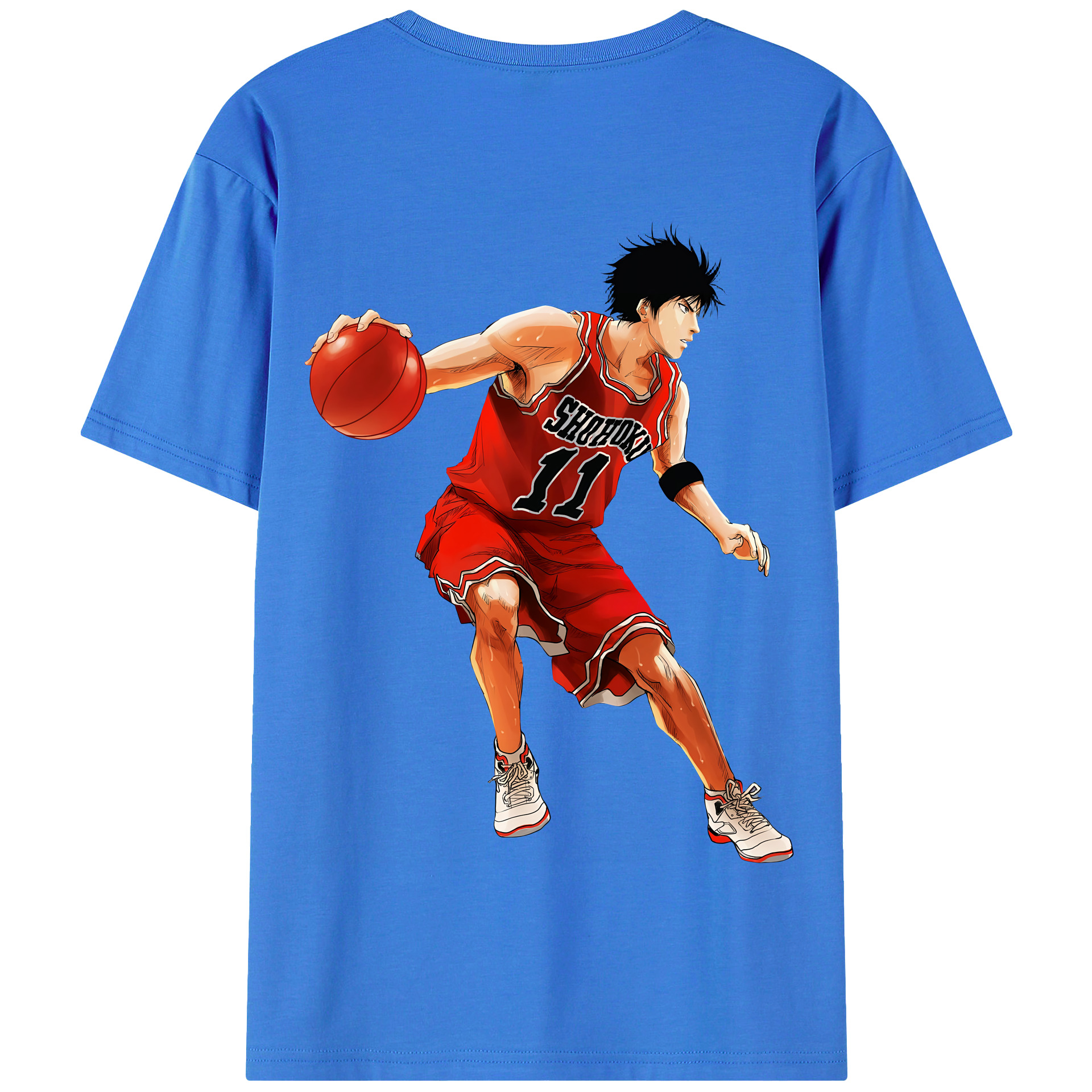 SLAM DUNK／スラムダンク 綿100％半袖Tシャツ（背面プリント）