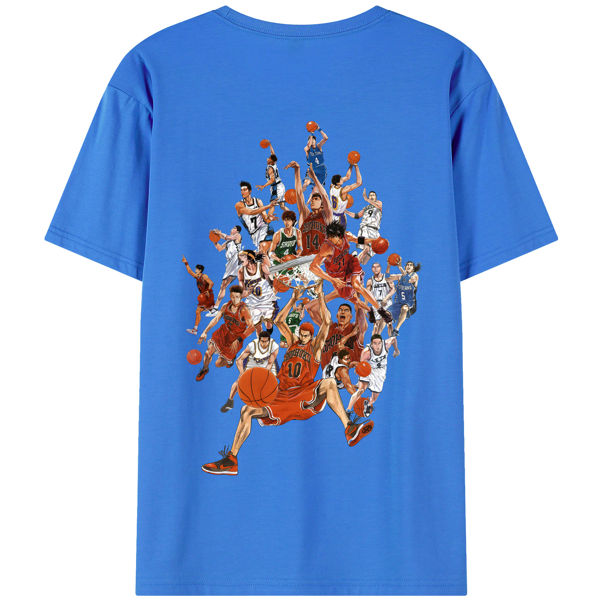 SLAM DUNK／スラムダンク 綿100％半袖Tシャツ（背面プリント）
