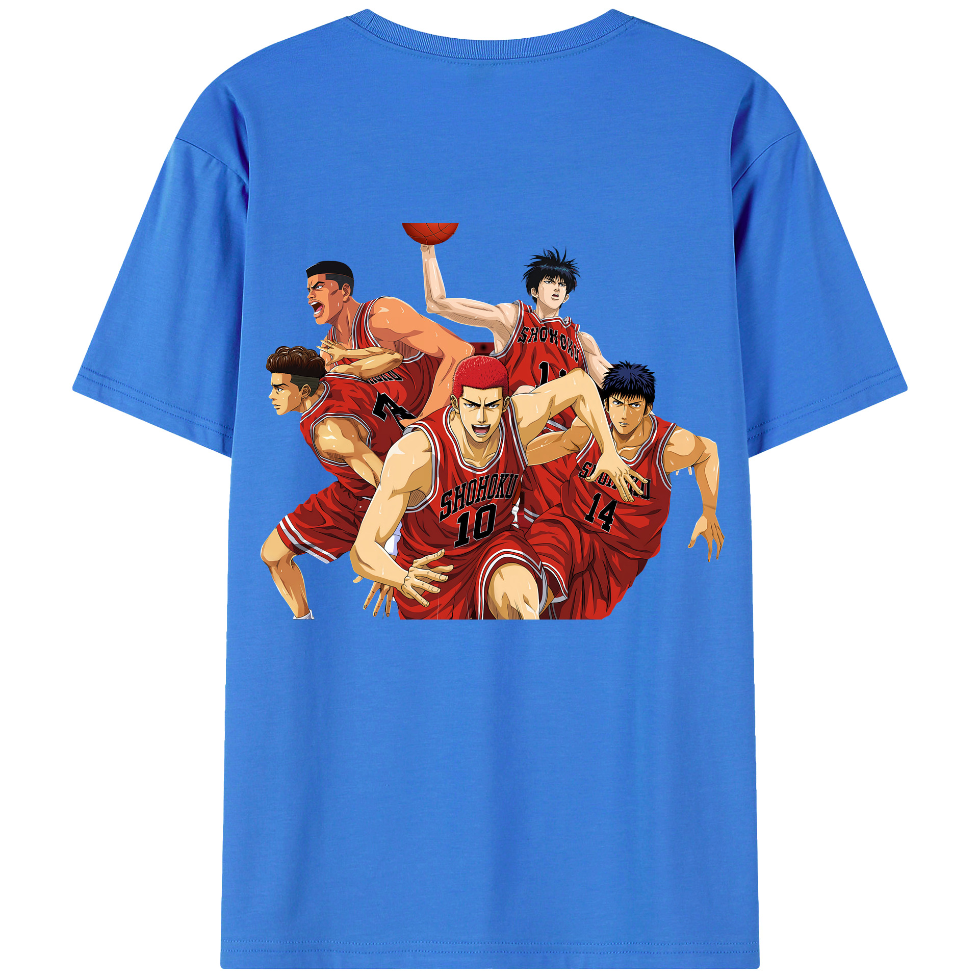 SLAM DUNK／スラムダンク 綿100％半袖Tシャツ（背面プリント）