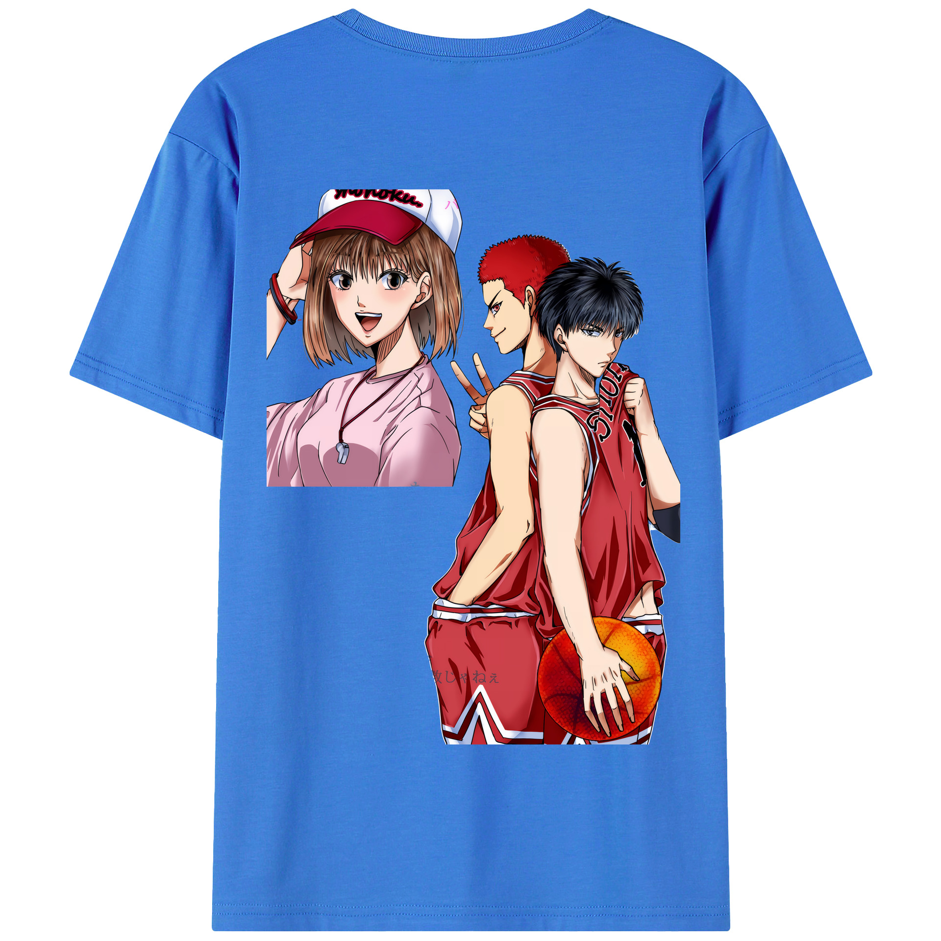 SLAM DUNK／スラムダンク 綿100％半袖Tシャツ（背面プリント）