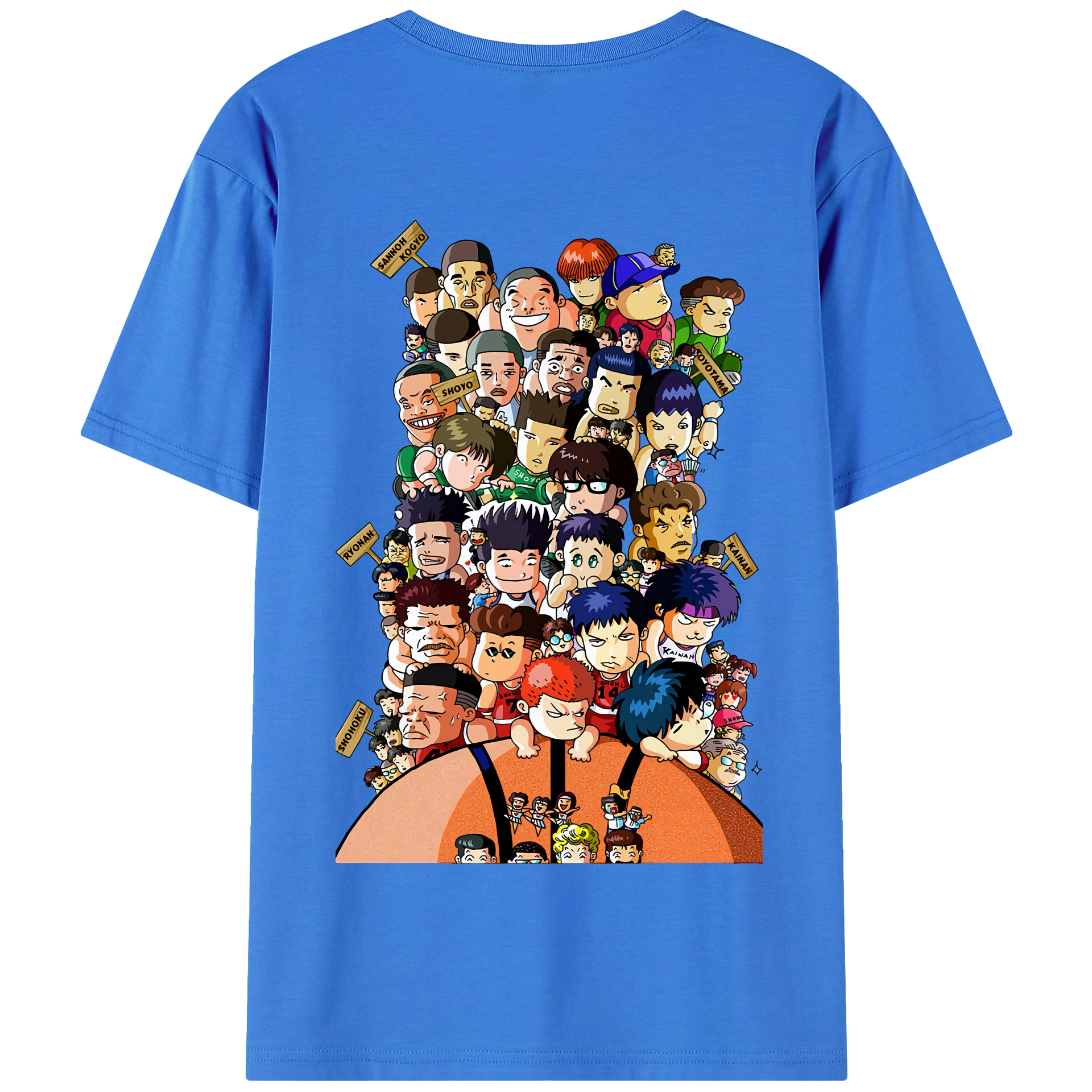 SLAM DUNK／スラムダンク 綿100％半袖Tシャツ（背面プリント）