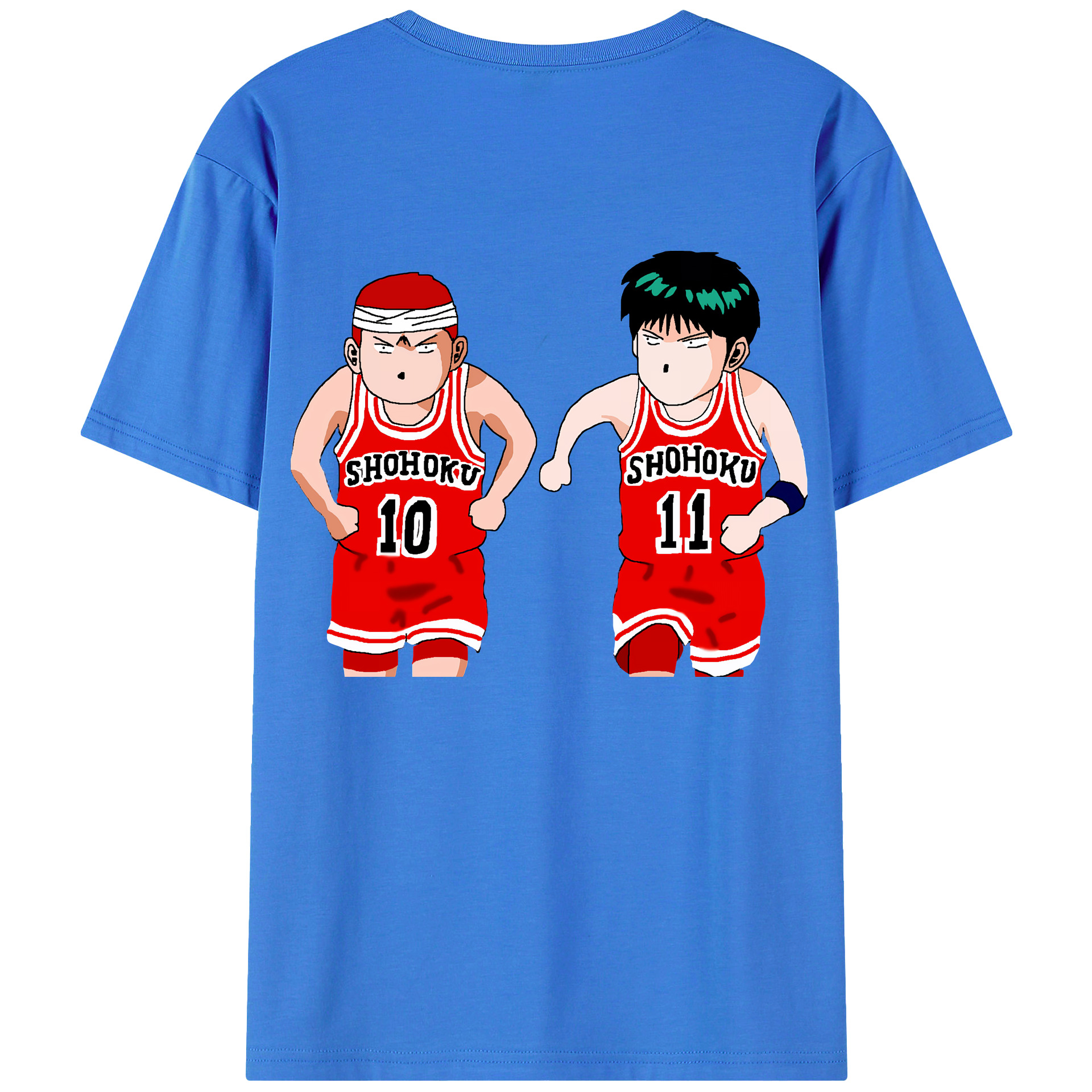 SLAM DUNK／スラムダンク 綿100％半袖Tシャツ（背面プリント）