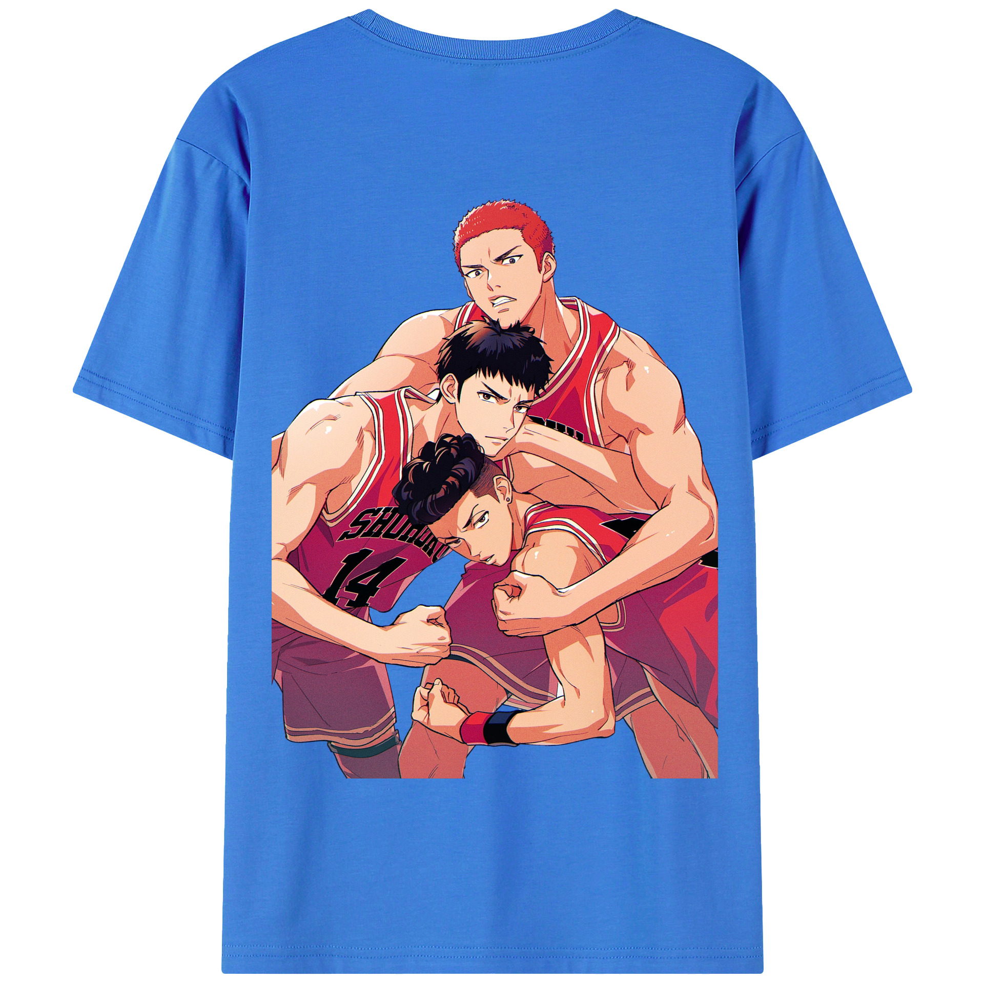 SLAM DUNK／スラムダンク 綿100％半袖Tシャツ（背面プリント）