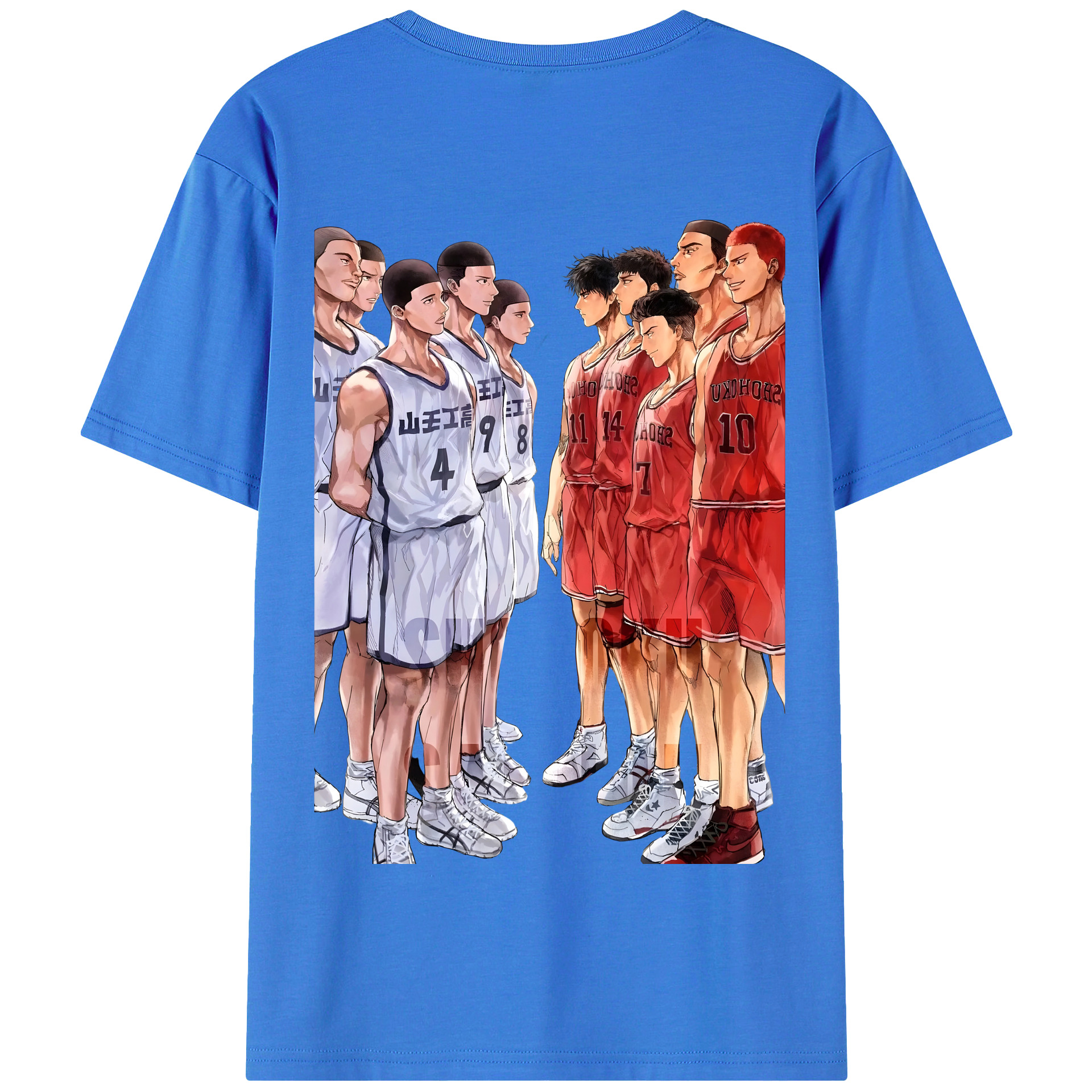 SLAM DUNK／スラムダンク 綿100％半袖Tシャツ（背面プリント）