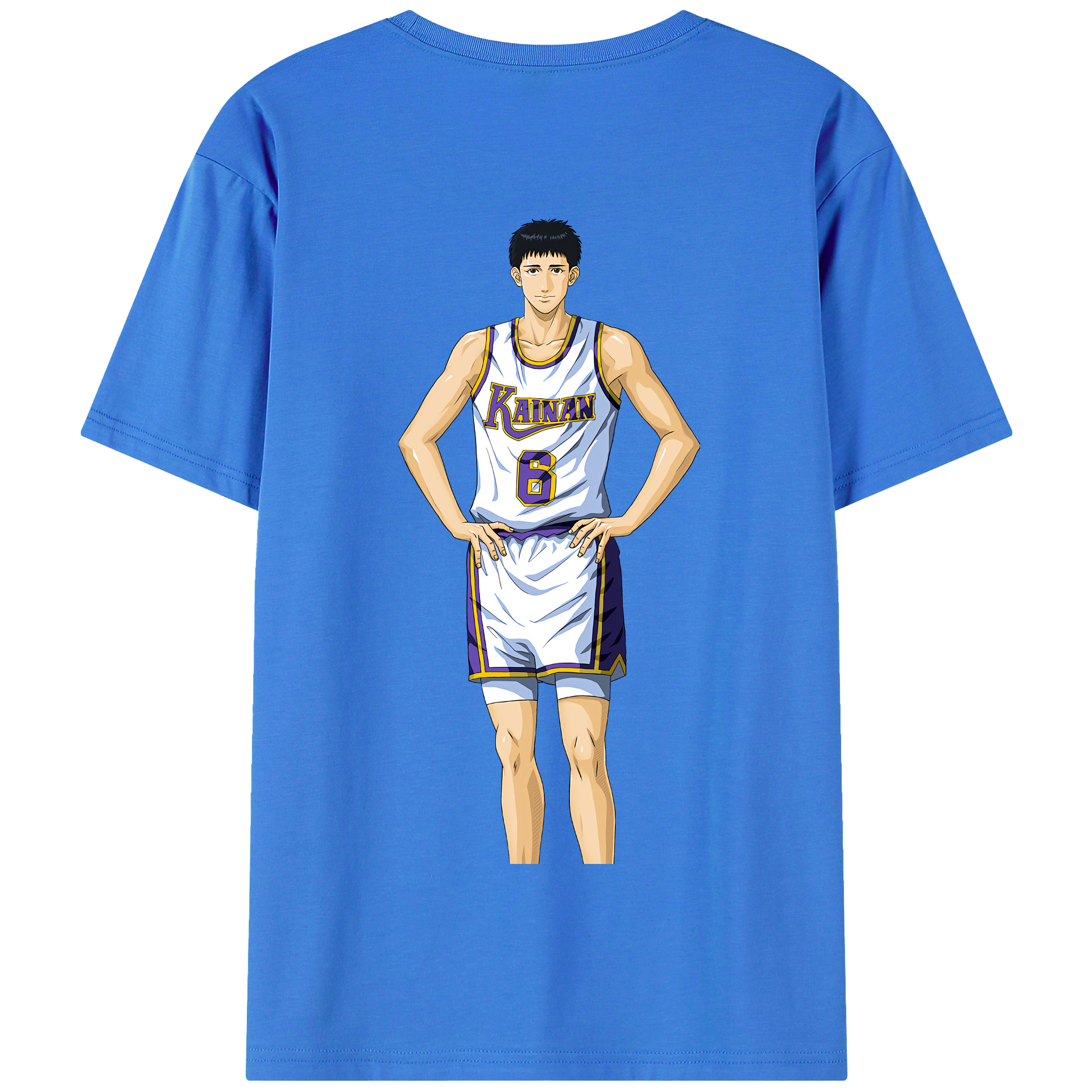 SLAM DUNK／スラムダンク 綿100％半袖Tシャツ（背面プリント）