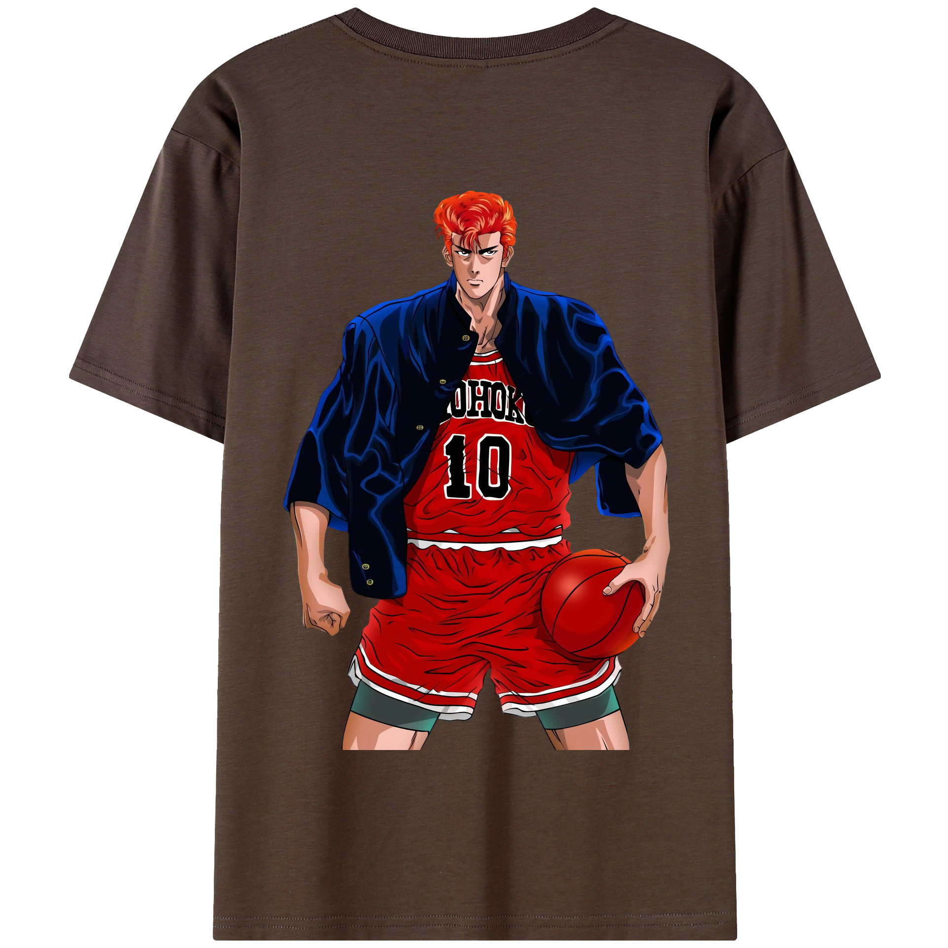 SLAM DUNK／スラムダンク 綿100％半袖Tシャツ（背面プリント）