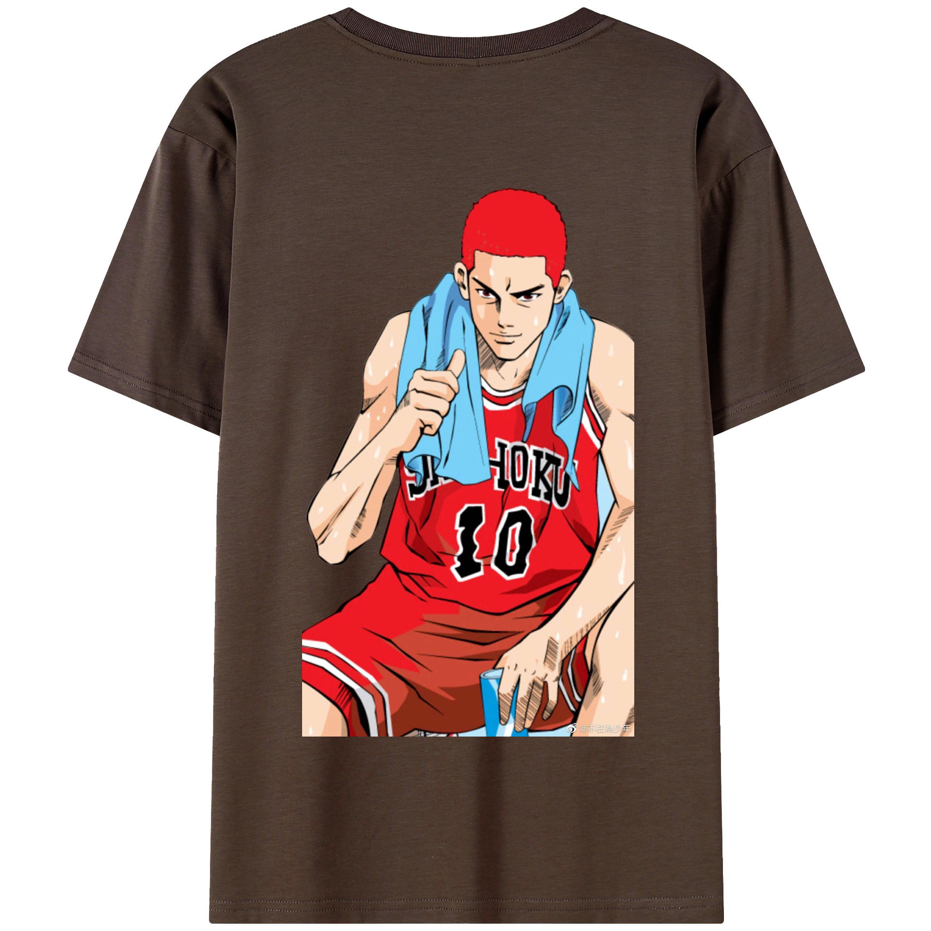 SLAM DUNK／スラムダンク 綿100％半袖Tシャツ（背面プリント）