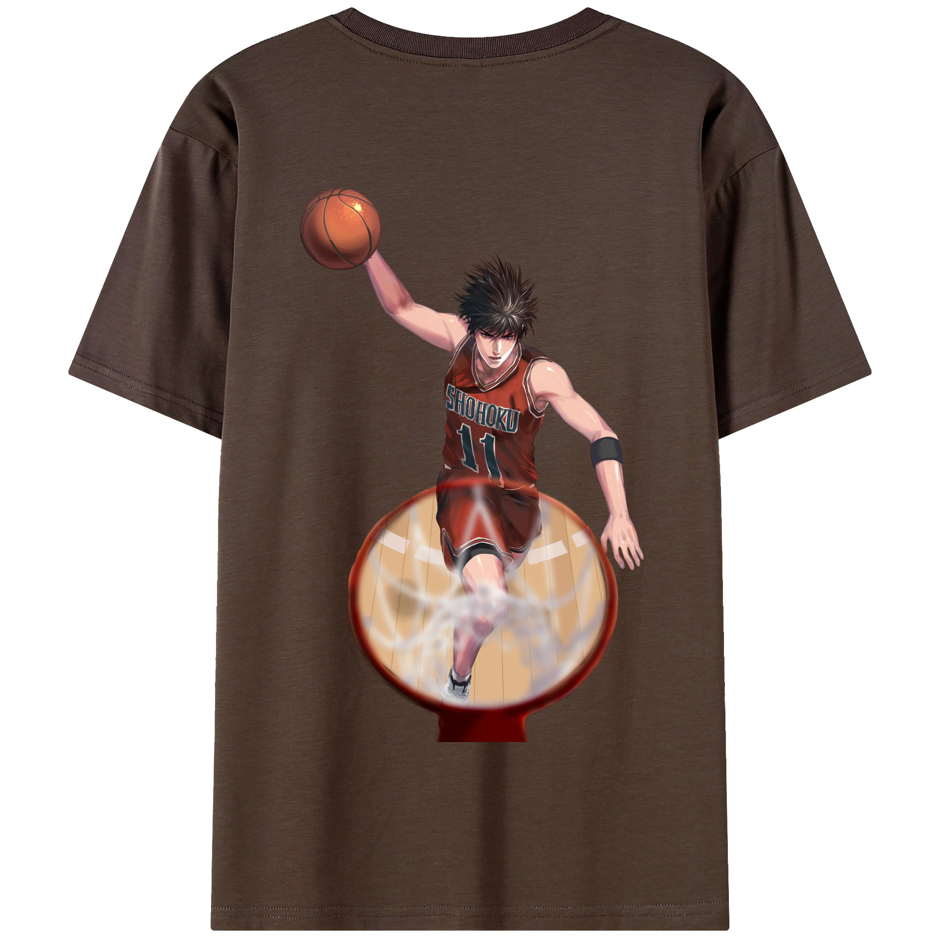 SLAM DUNK／スラムダンク 綿100％半袖Tシャツ（背面プリント）