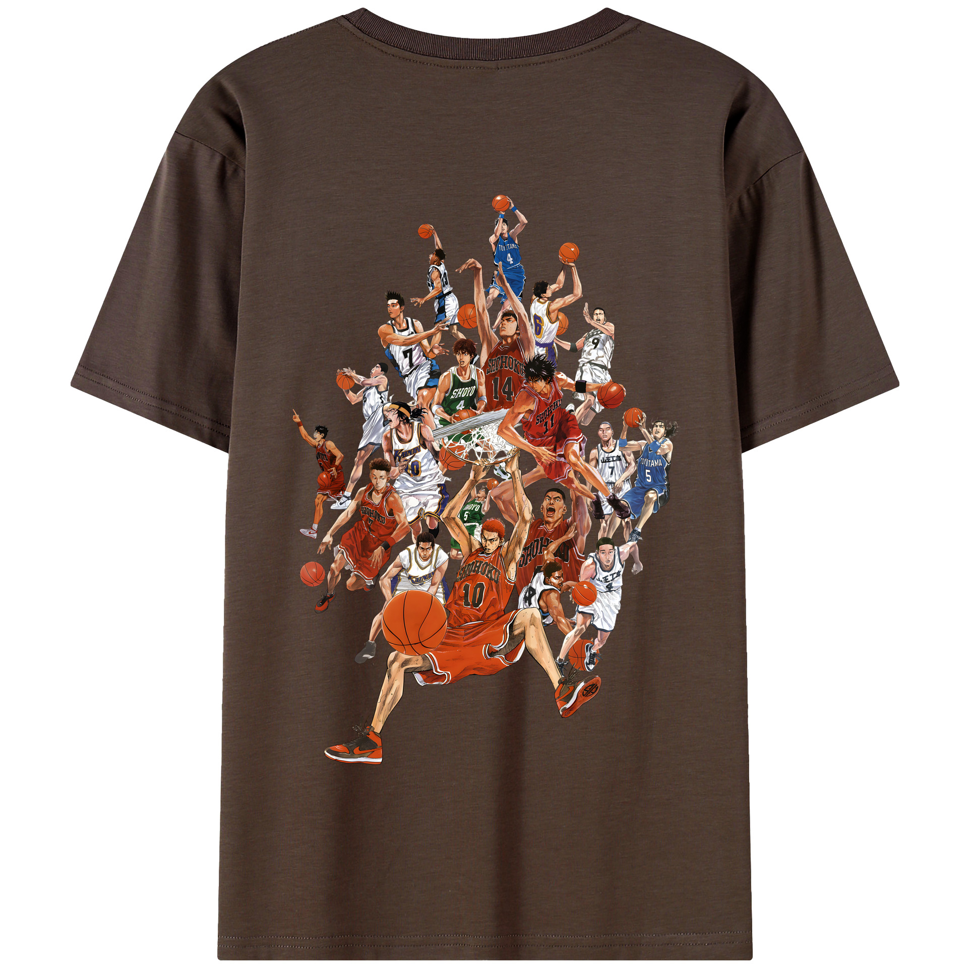 SLAM DUNK／スラムダンク 綿100％半袖Tシャツ（背面プリント）