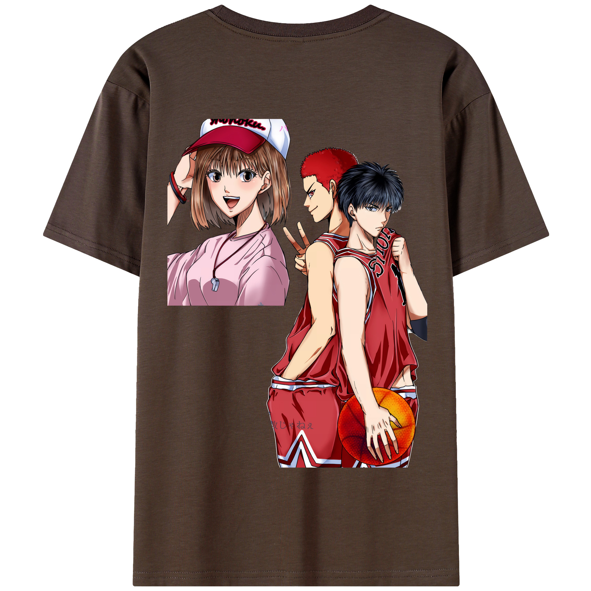 SLAM DUNK／スラムダンク 綿100％半袖Tシャツ（背面プリント）
