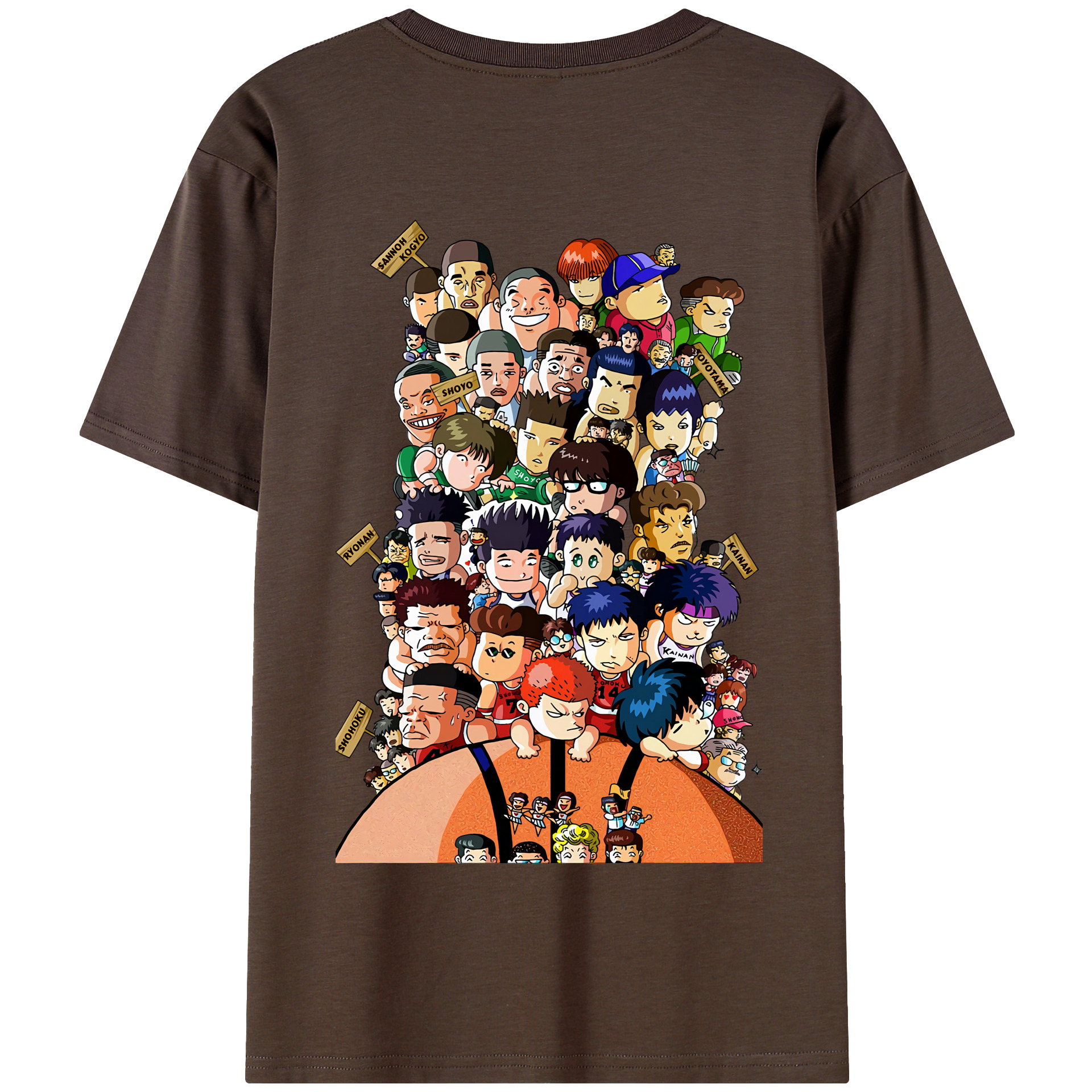 SLAM DUNK／スラムダンク 綿100％半袖Tシャツ（背面プリント）