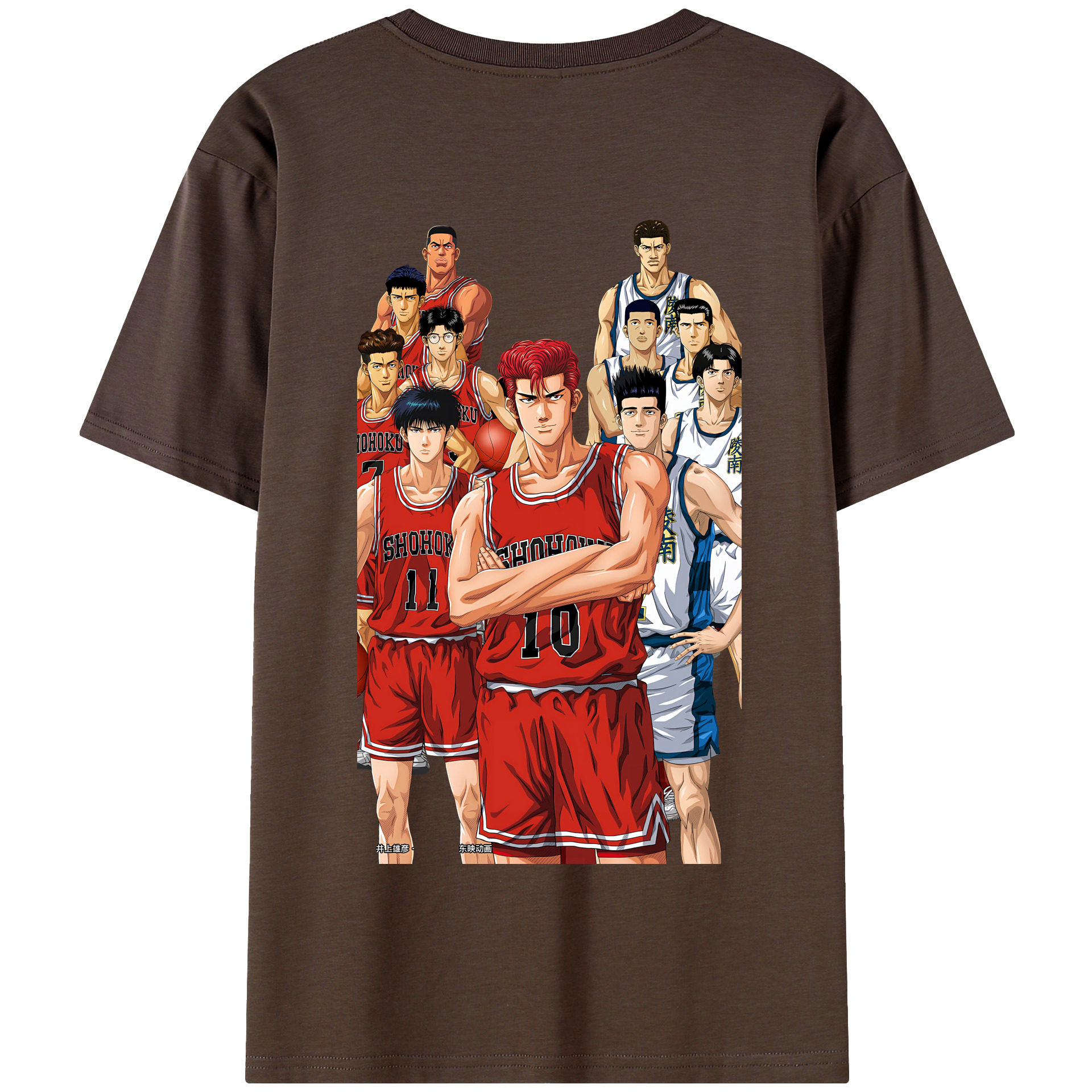 SLAM DUNK／スラムダンク 綿100％半袖Tシャツ（背面プリント）